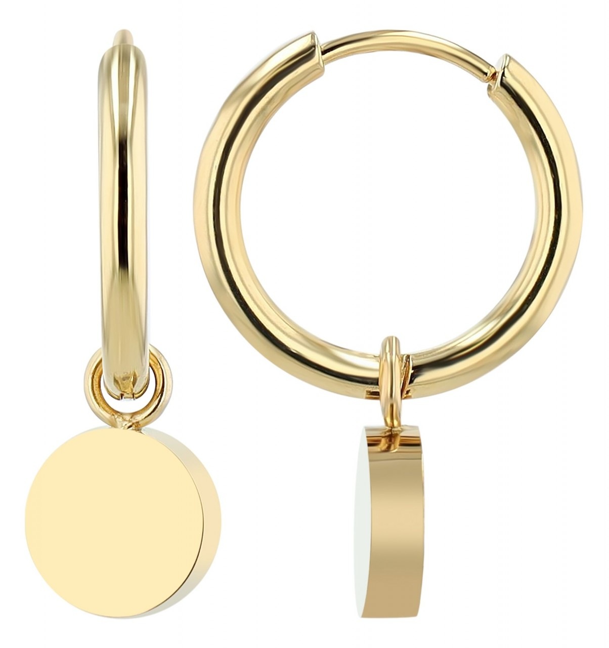 Adelia's Women's Earrings Steel Silver 12mm