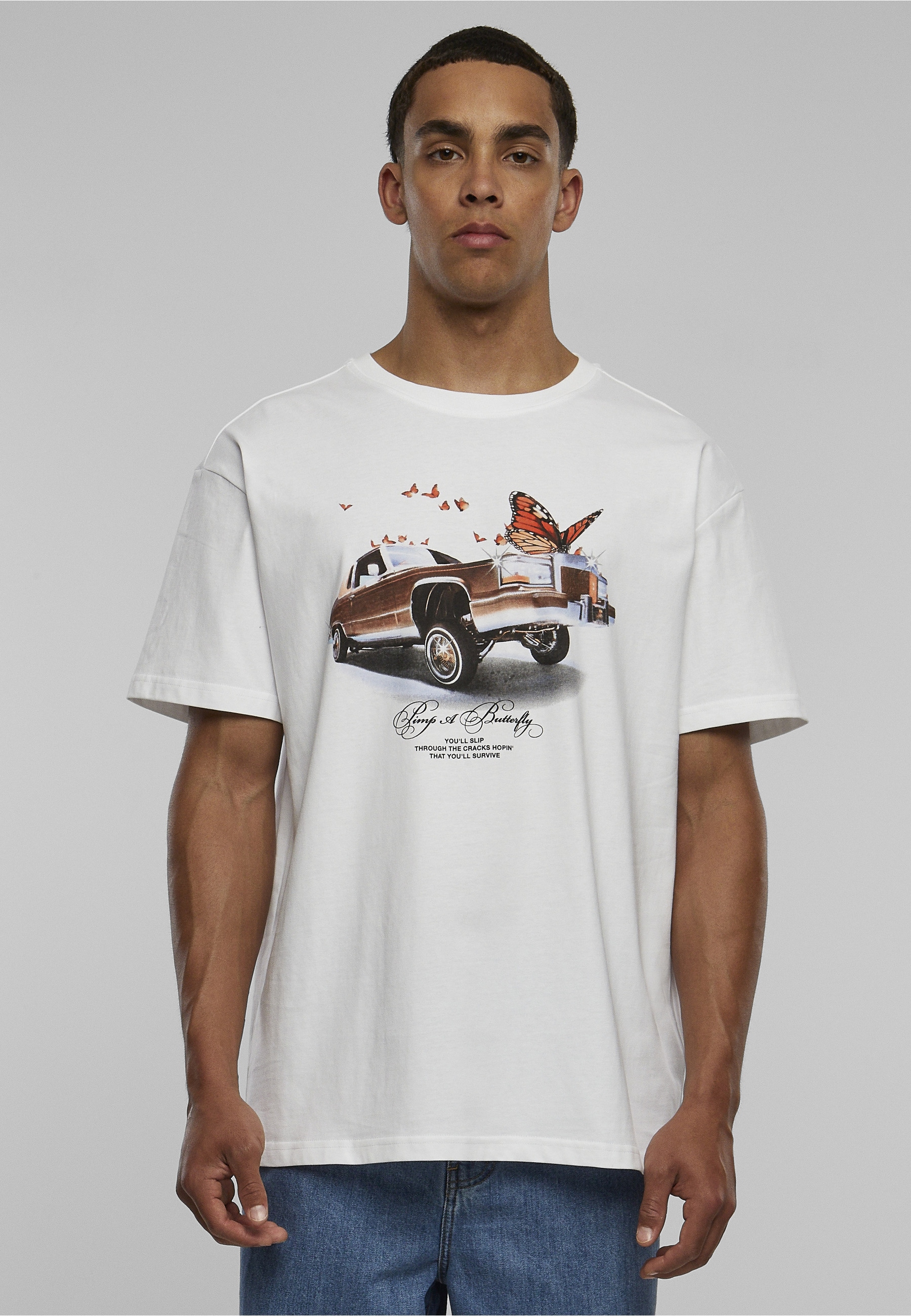 Upscale by Mister Tee T-Shirt »Upscale by Mister Tee Unisex Pimp a Butterfly Oversize Tee« 1 Stk.