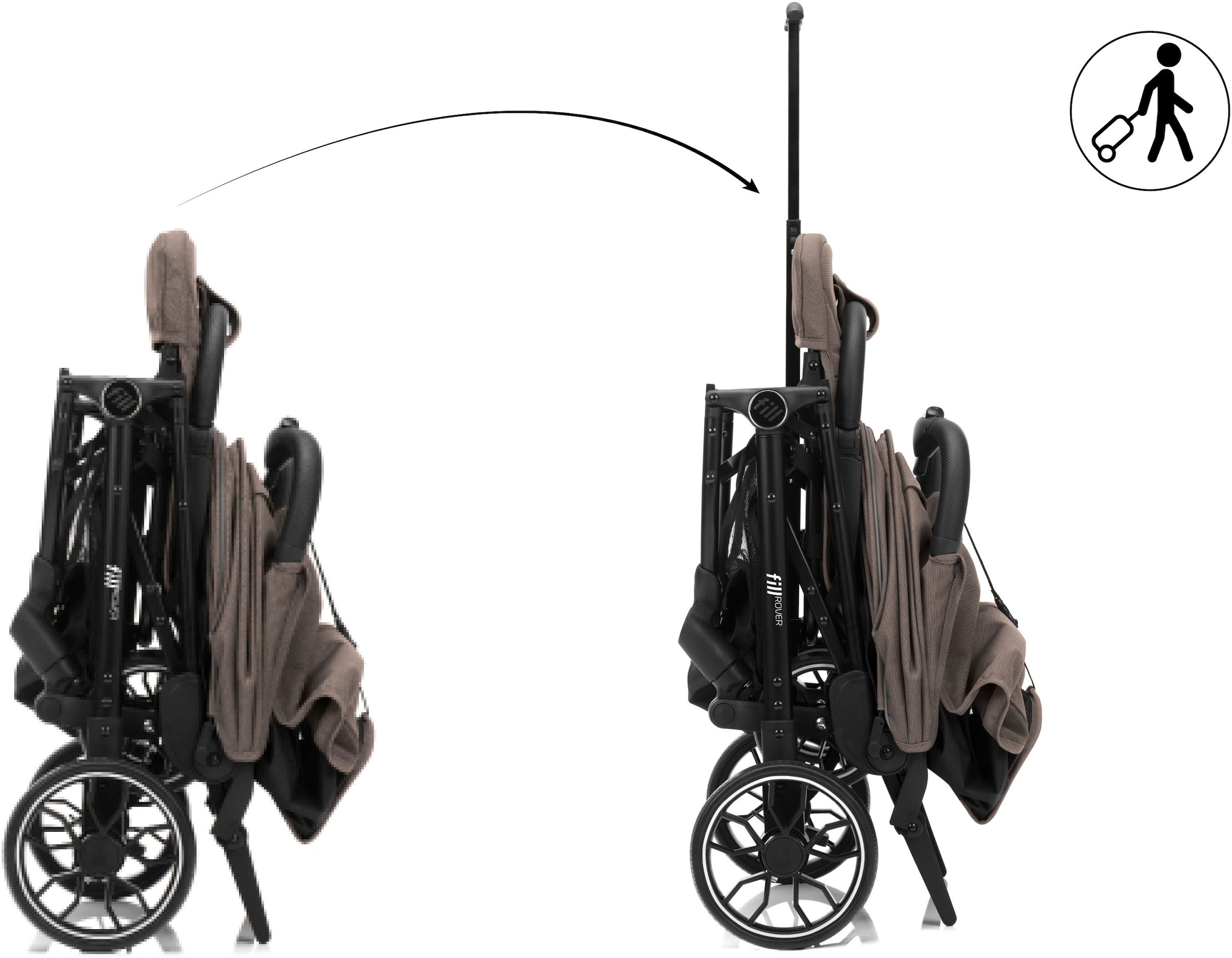 Fillikid Kinder-Buggy »Rover« 22 kg mit Trollyfunktion