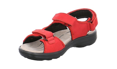 Riemchensandale »RIVA«, Sommerschuh, Sandalette, Klettschuh, mit Klettverschlüssen