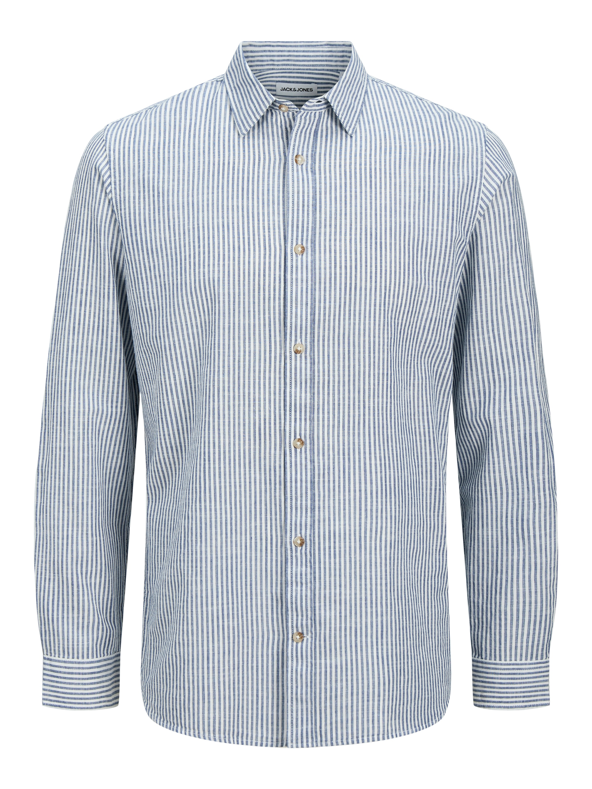 Jack & Jones Langarmhemd »JJESUMMER SHIRT LS SN«, mit Hemdkragen