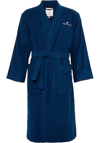 TOM TAILOR Unisex-Bademantel »Kimono«, (1 St.), für Damen & Herren, mit Logostickerei kaufen