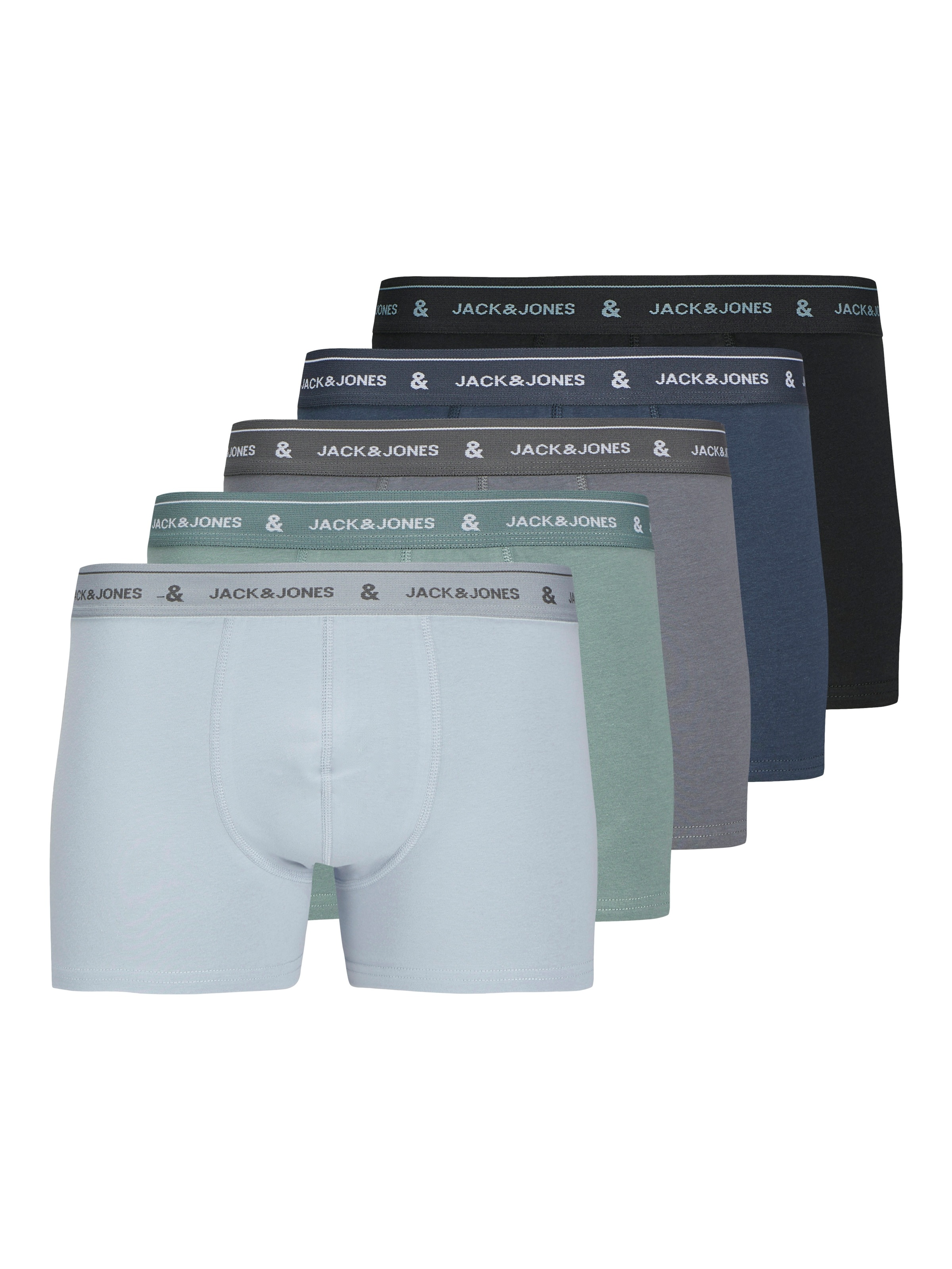 Jack & Jones Boxershorts »JACWYATT SOLID TRUNKS 5«, (Packung, 5 St.)