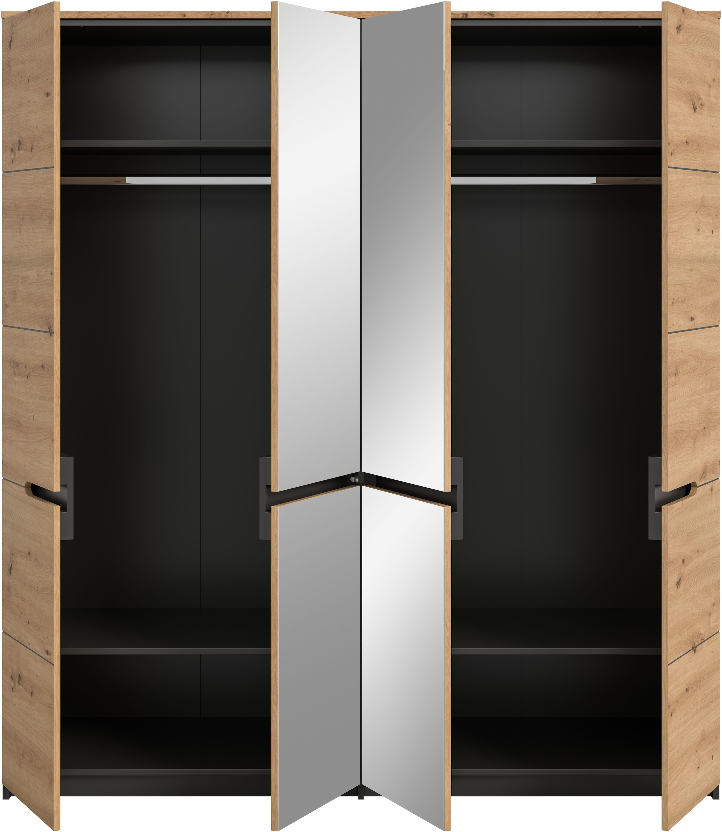 Home affaire Kleiderschrank 2 Stk. tlg. Schlafzimmerschrank, Schrank, Garderobenschrank, Garderobe