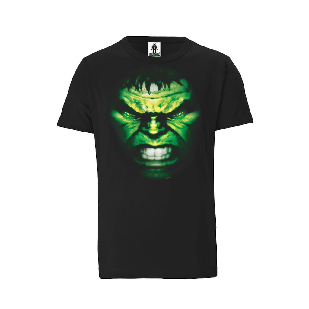 LOGOSHIRT T-Shirt »Marvel - Hulk Gesicht«, mit coolem Hulk-Frontdruck