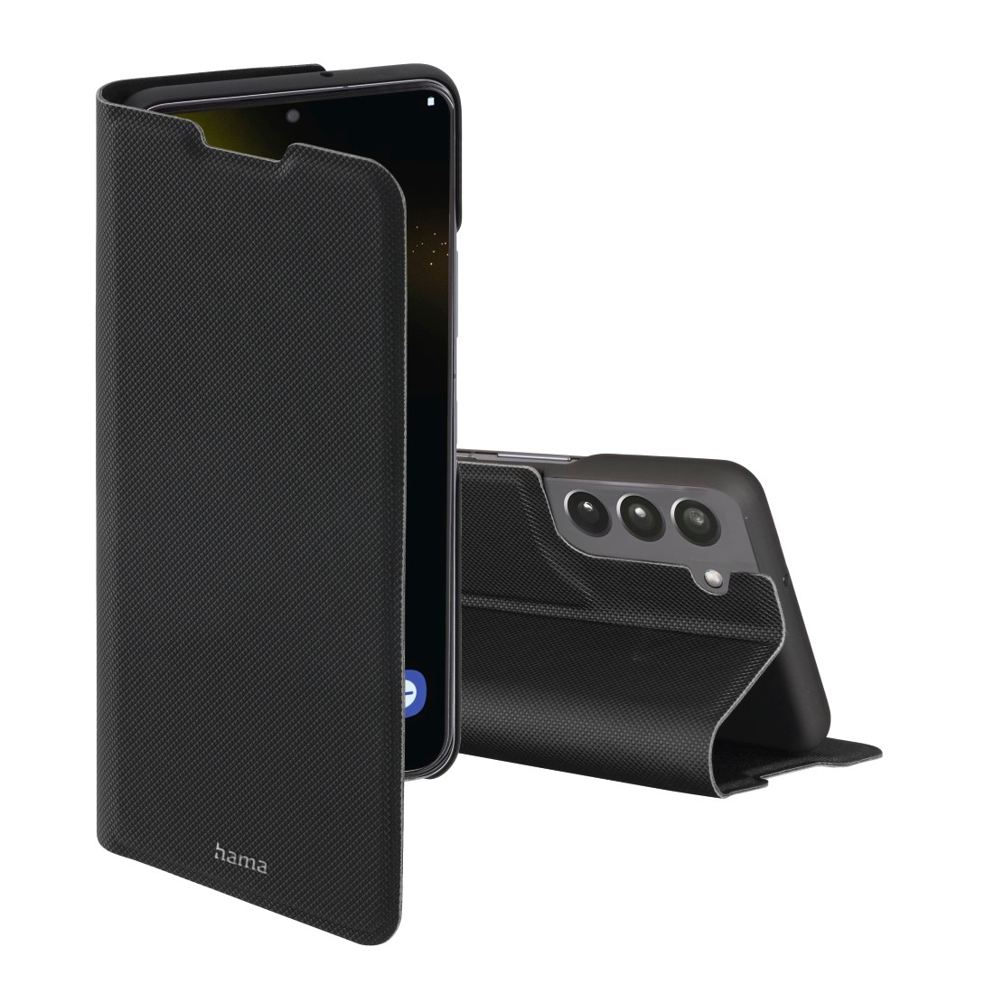 Hama Smartphone-Hülle »Booklet für Samsung Galaxy S22 (5G), schwarz, schlankes Design«, Samsung Galaxy S22 5G, Mit Standfunktion und Einsteckfächer