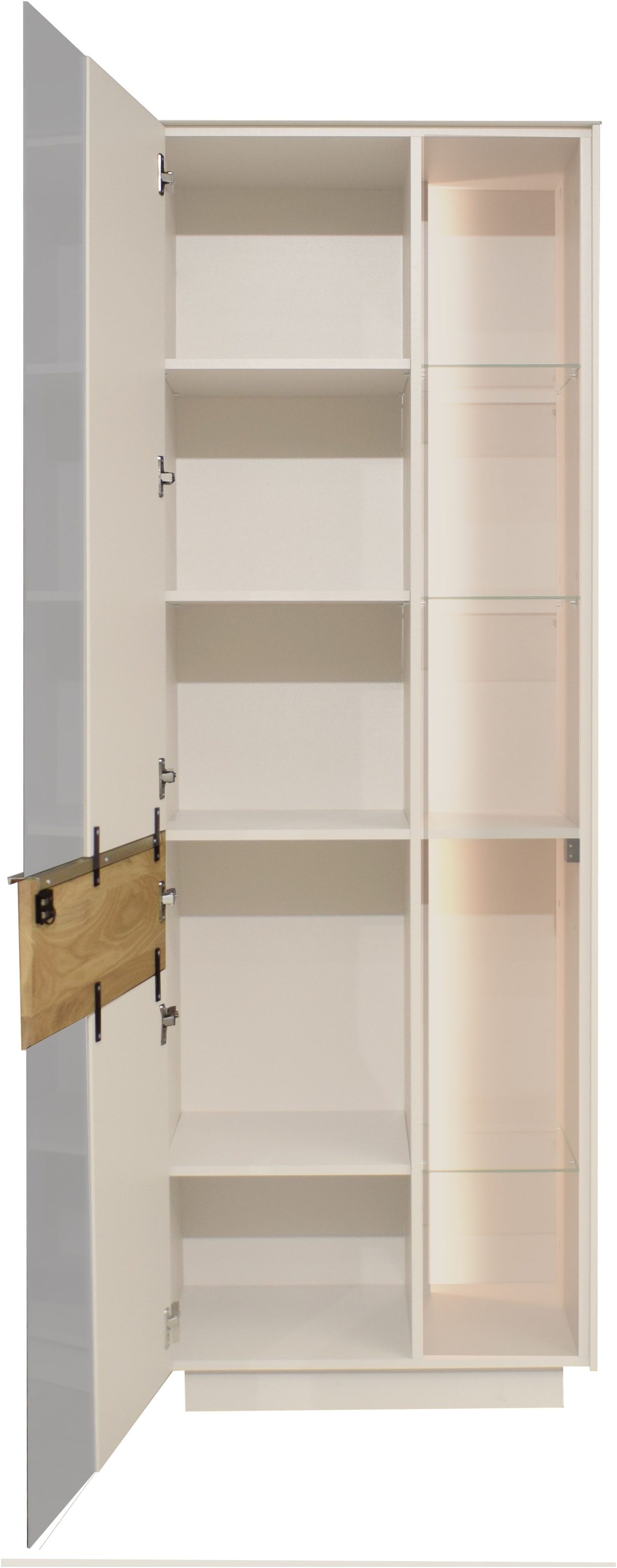 Mäusbacher Standvitrine Standvitrine, BHT  67/197/42 cm, inkl. Griffbeleuchtung, Türdämpfung