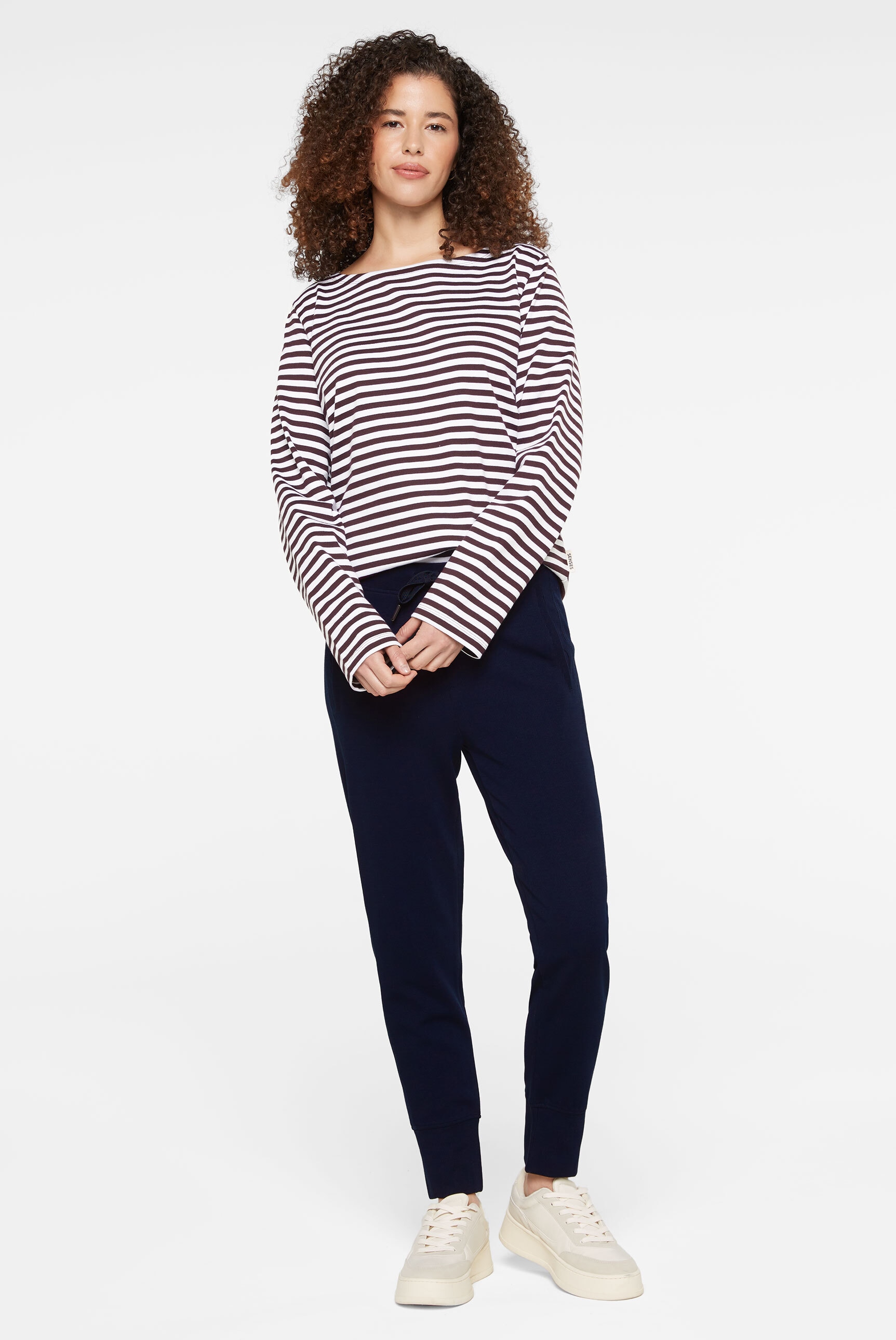 SENSES.THE LABEL Rundhalsshirt, aus Baumwolle