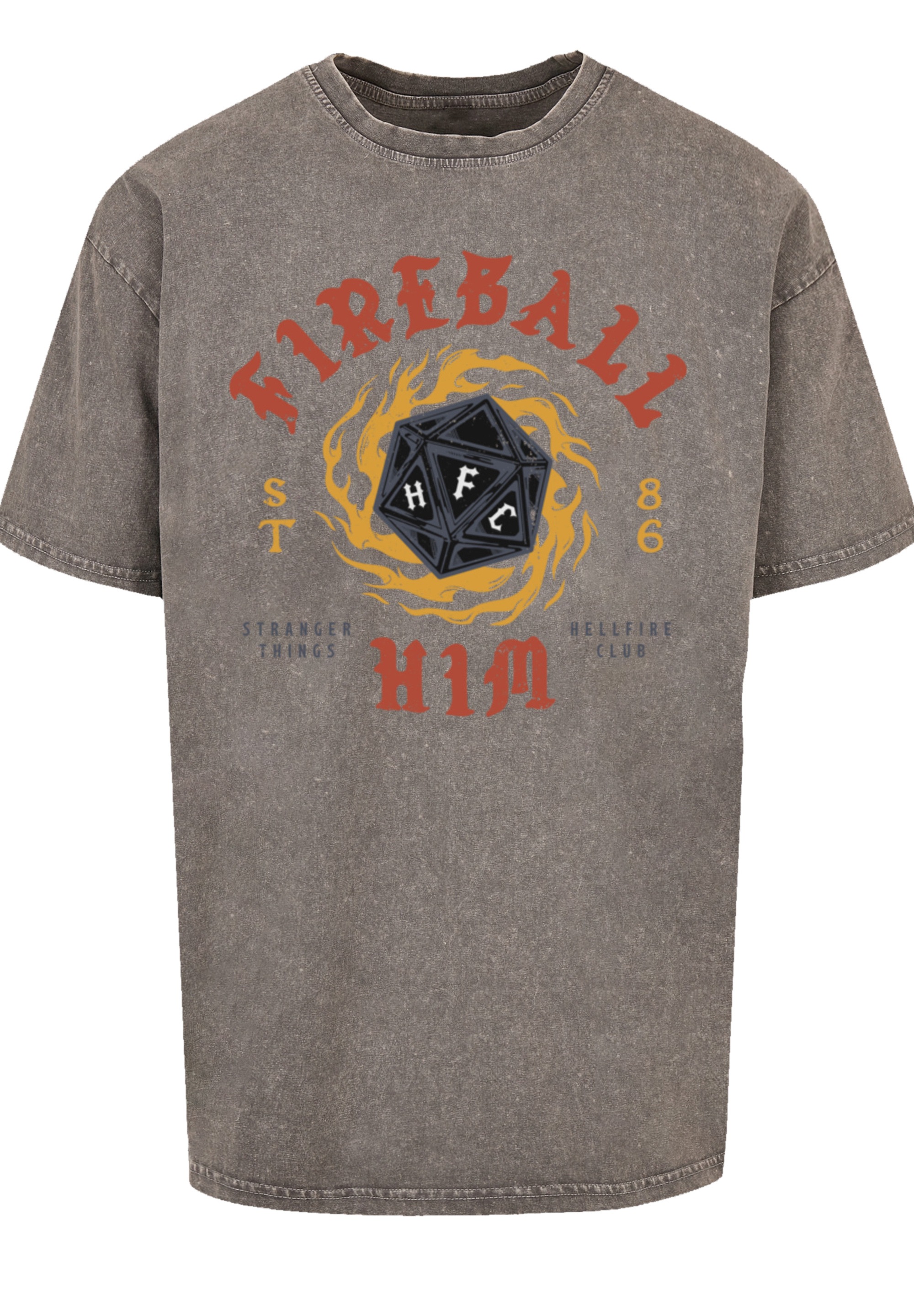 F4NT4STIC T-Shirt »Stranger Things Fireball Dice 86 Netflix TV Series« Premium Qualität