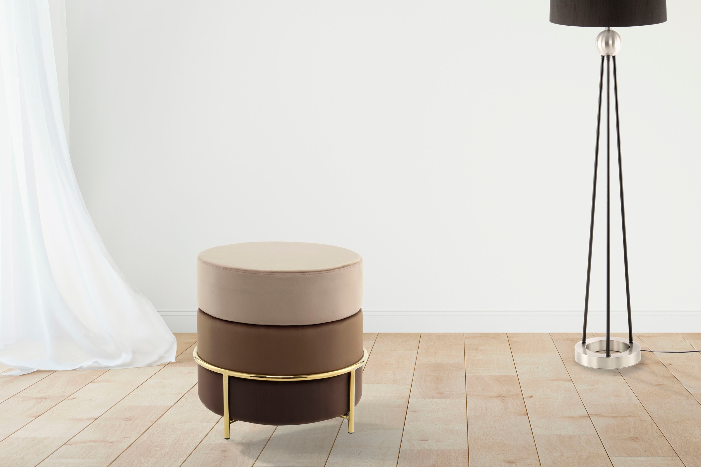 Kayoom Sitzhocker "Hocker Matilda 125, Komfortable runde Form, Gemütlicher günstig online kaufen