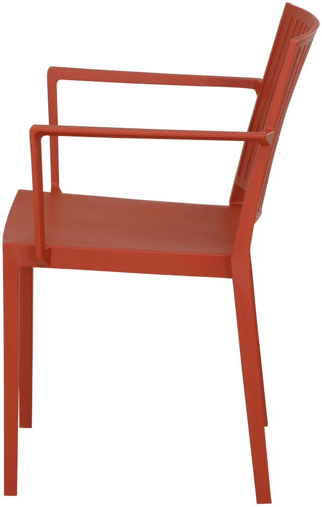 Siena Garden Gartensessel »Lane 2er Set Stapelsessel brick« Set, 2 Stk. tlg. Gestell, Polypropylen/Glasfaser