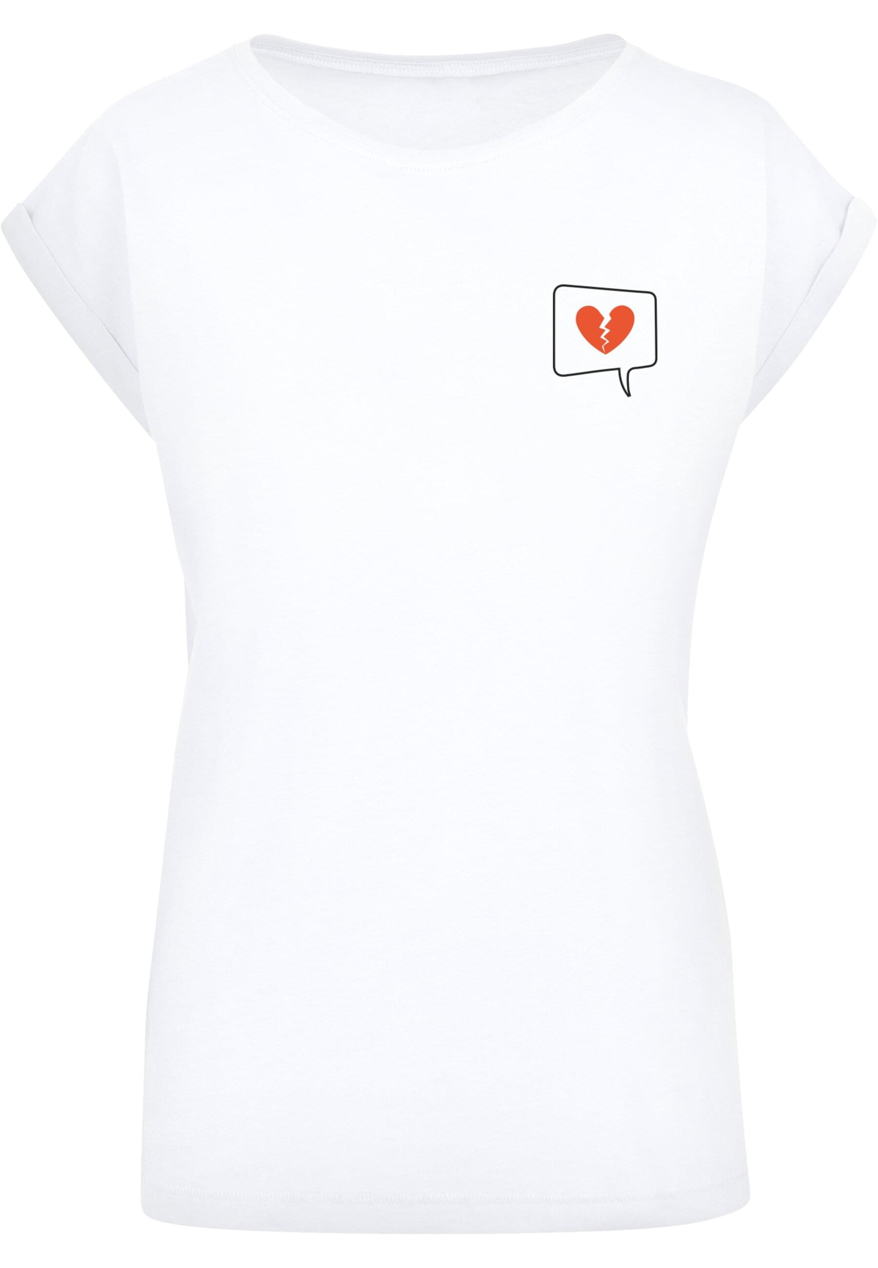 Merchcode T-Shirt "Merchcode Damen Ladies Heartbreak Extended Shoulder Tee" günstig online kaufen