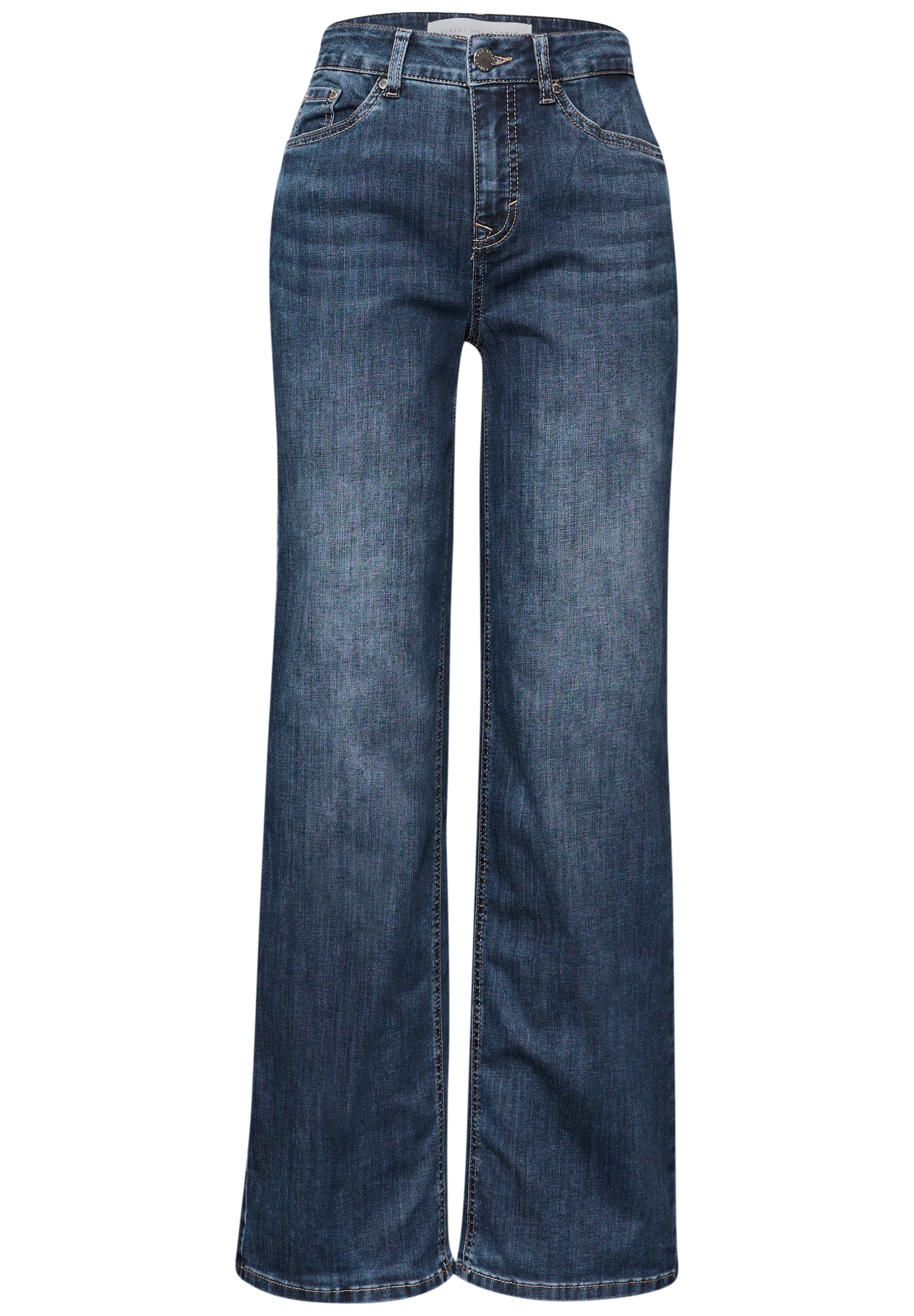 STREET ONE STUDIO Weite Jeans 5-Pocket-Style