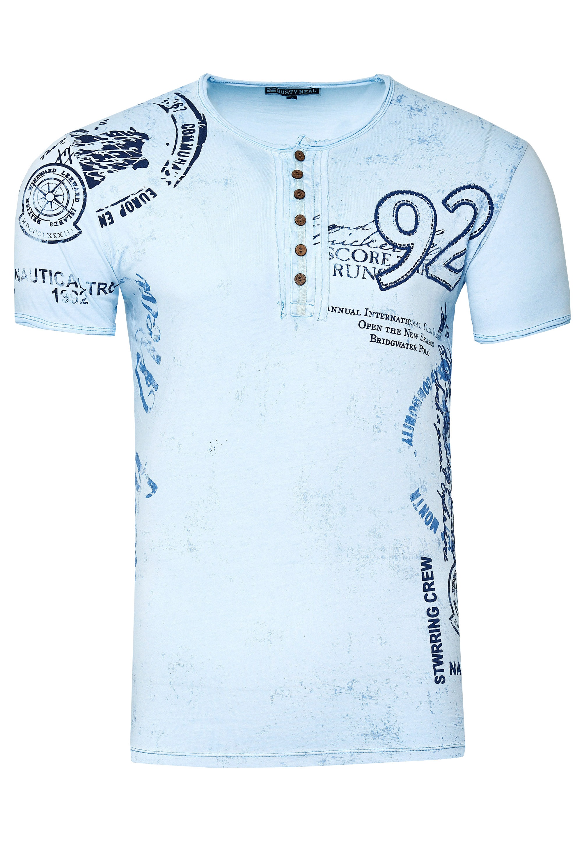 Rusty Neal T-Shirt mit seitlichem Print