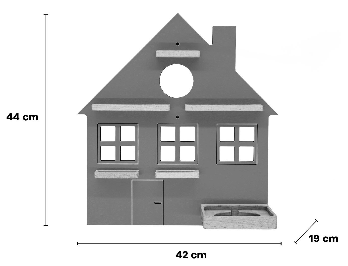 Boarti Wandregal »Regal Haus Kinder Toniebox Tonies Figuren«