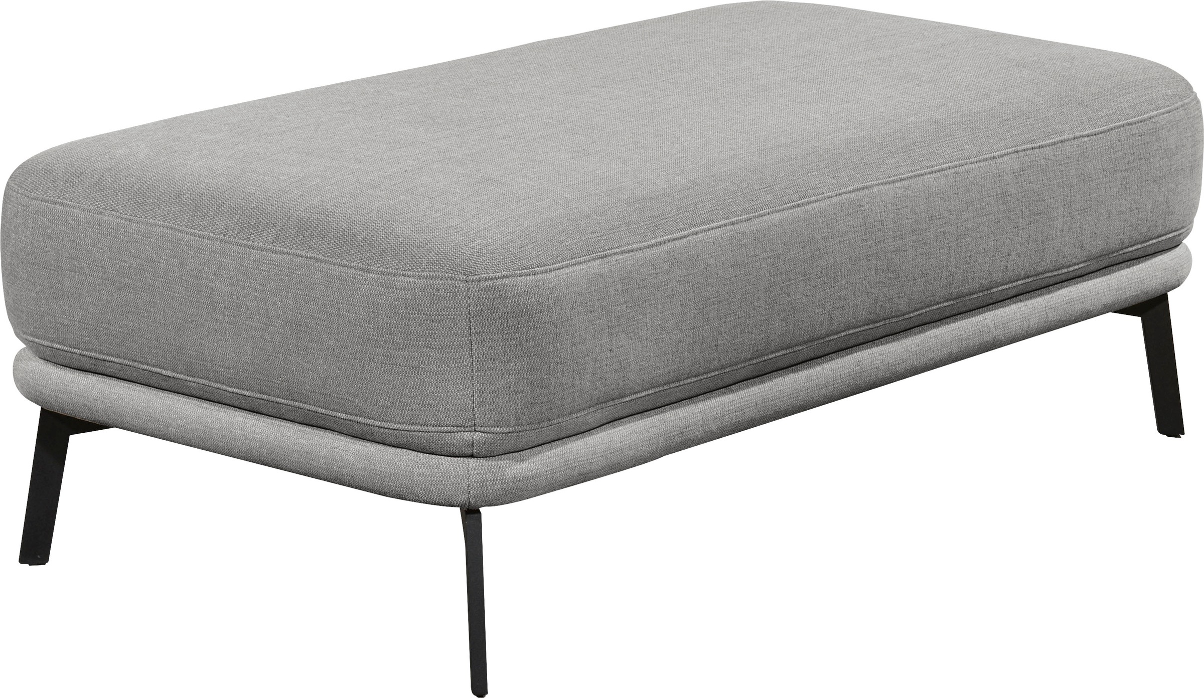 SCHÖNER WOHNEN-Kollektion Hockerbank "Pearl - 5 Jahre Hersteller-Garantie, auch in Bouclé" Passend zur Serie Pearl, Füße Metall, B/T/H: 125/70/45 cm