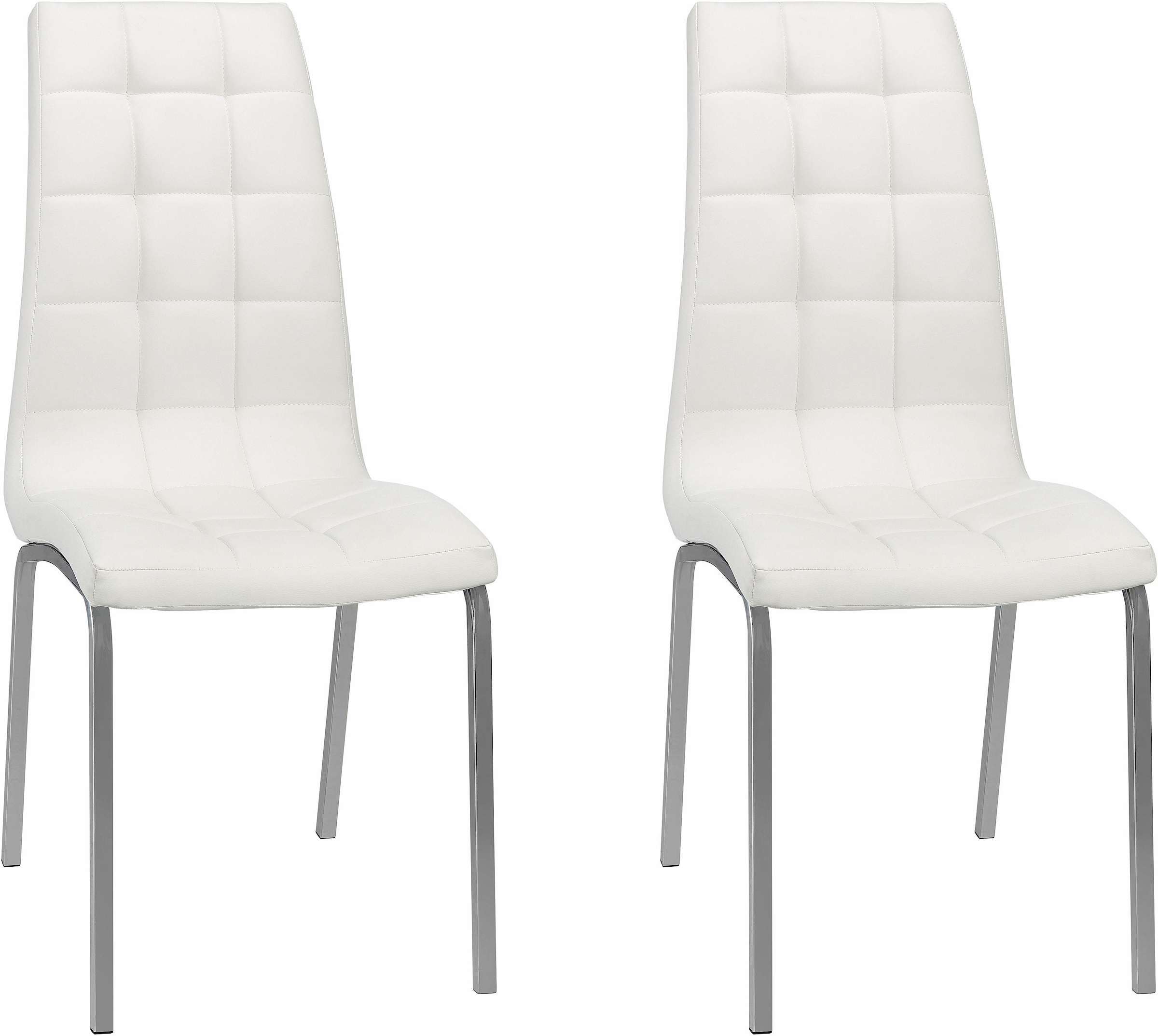 OTTO home 4-Fußstuhl "Lila" (Set) 2 Stk.(2 Stück) Bezug in Kunstleder, verc günstig online kaufen