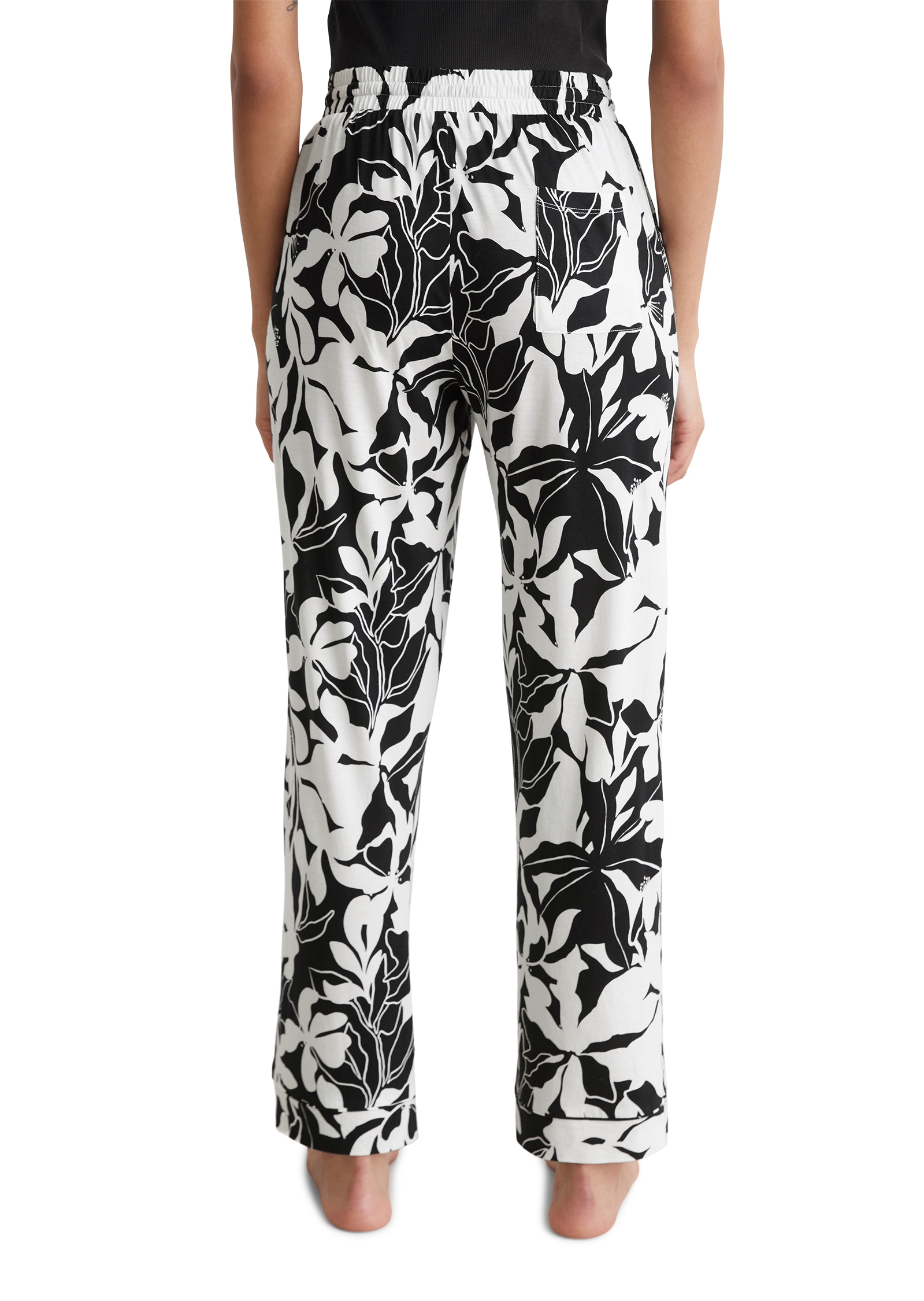 Marc O'Polo Loungehose »Mix & Match Cotton Modal Jersey«, mit Allover-Print, Tunnelzug und Bindeband