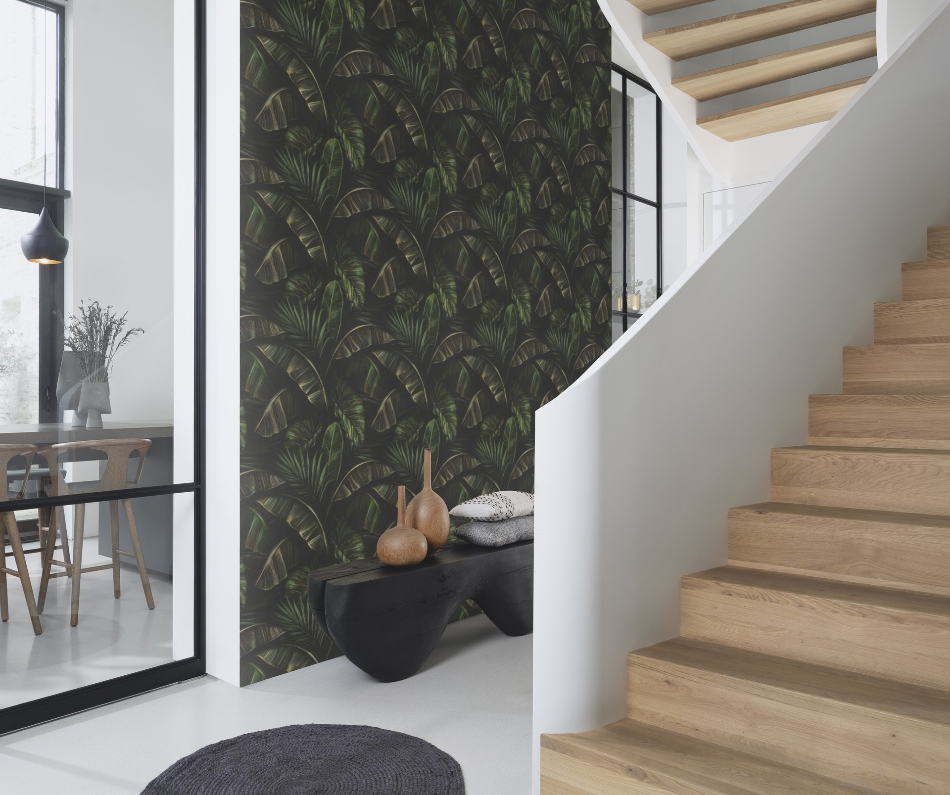 Rasch Papiertapete »mit exotischen Blättern«, botanisch, mit Palmenblättern