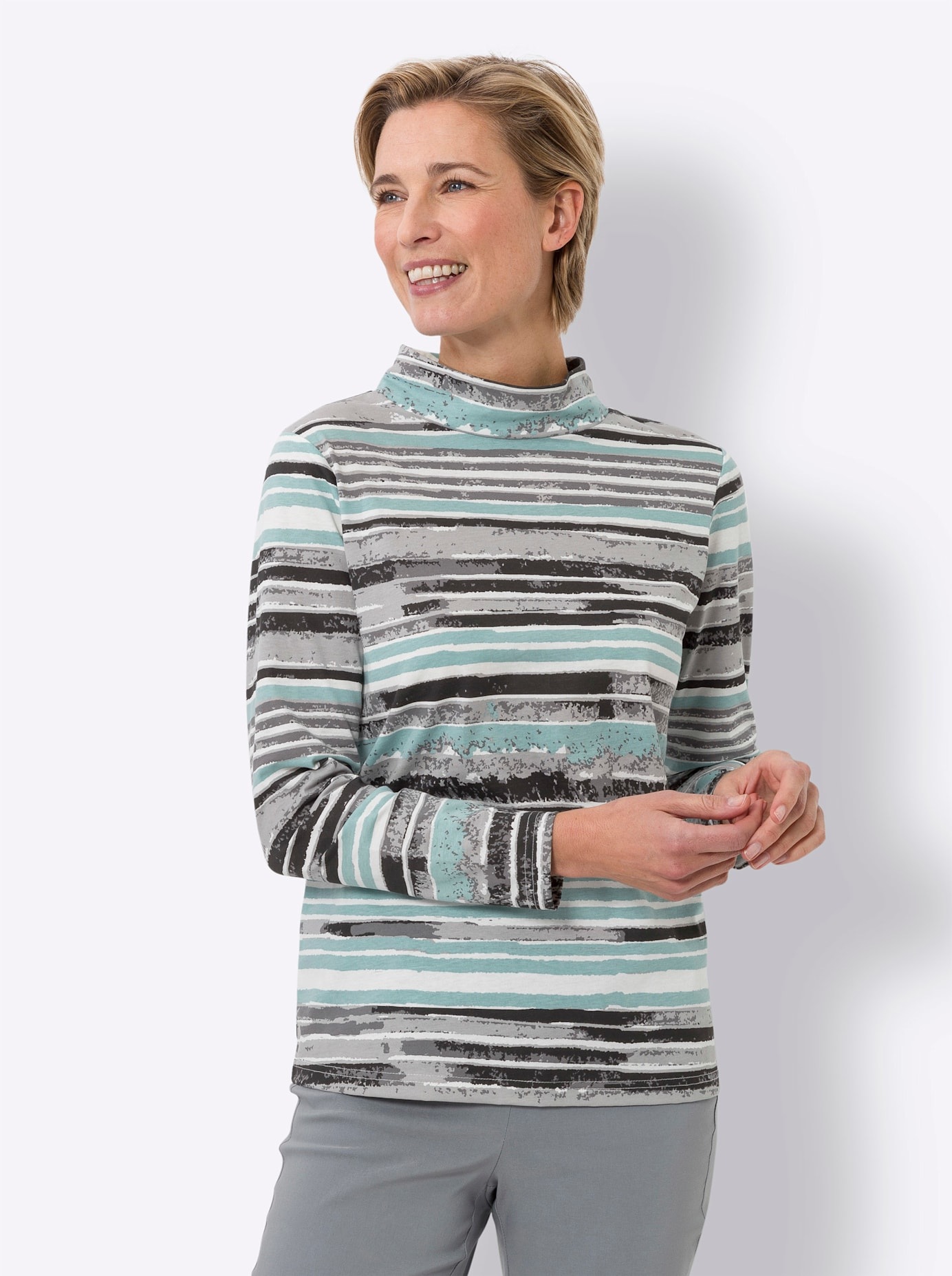 Classic Basics Stehkragenshirt "Stehkragen-Shirt" 1 Stk. günstig online kaufen