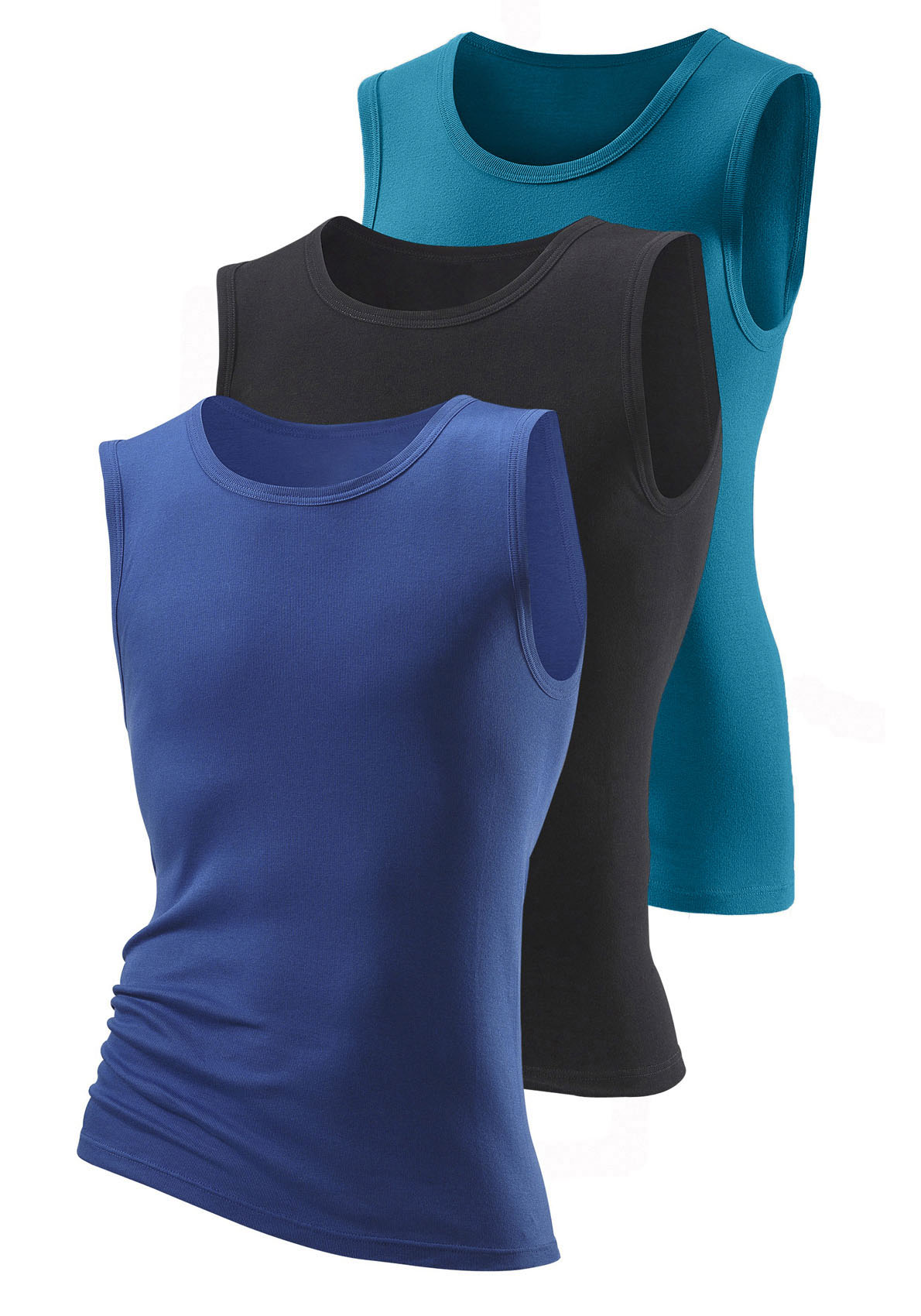 Thumbnail - H.I.S Muscleshirt, (3 tlg.), ohne Seitennähte optimale Passform