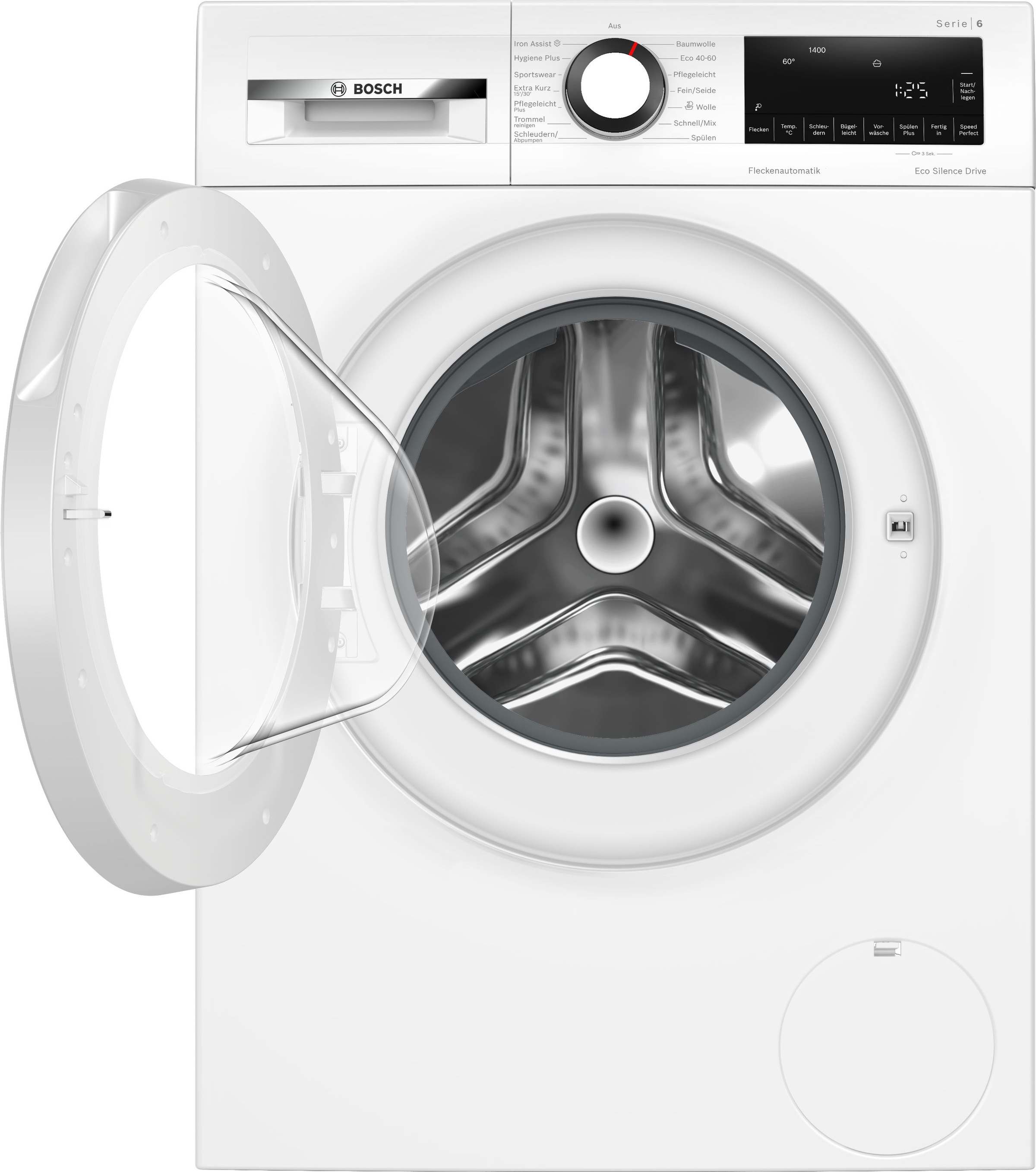 BOSCH Waschmaschine Serie 6 "WGG244ZV0" 9 kg 1400 U/min Knitter-Programm Iron Assist, Speed Perfect, Nachlegefunktion