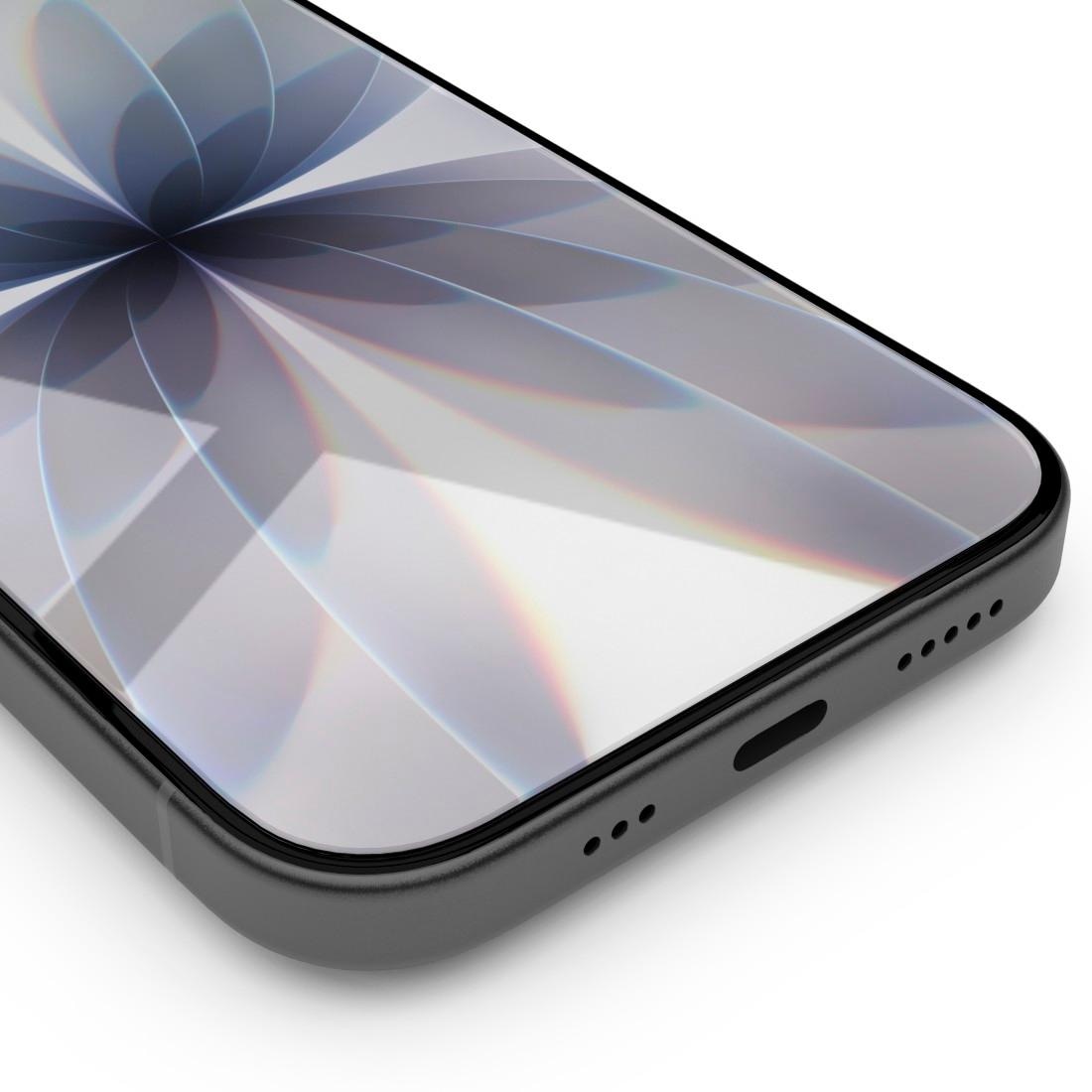 Hama Displayschutzglas »Displayschutz für iPhone 17 (Panzerglas, ultraklar, Montagehilfe)«