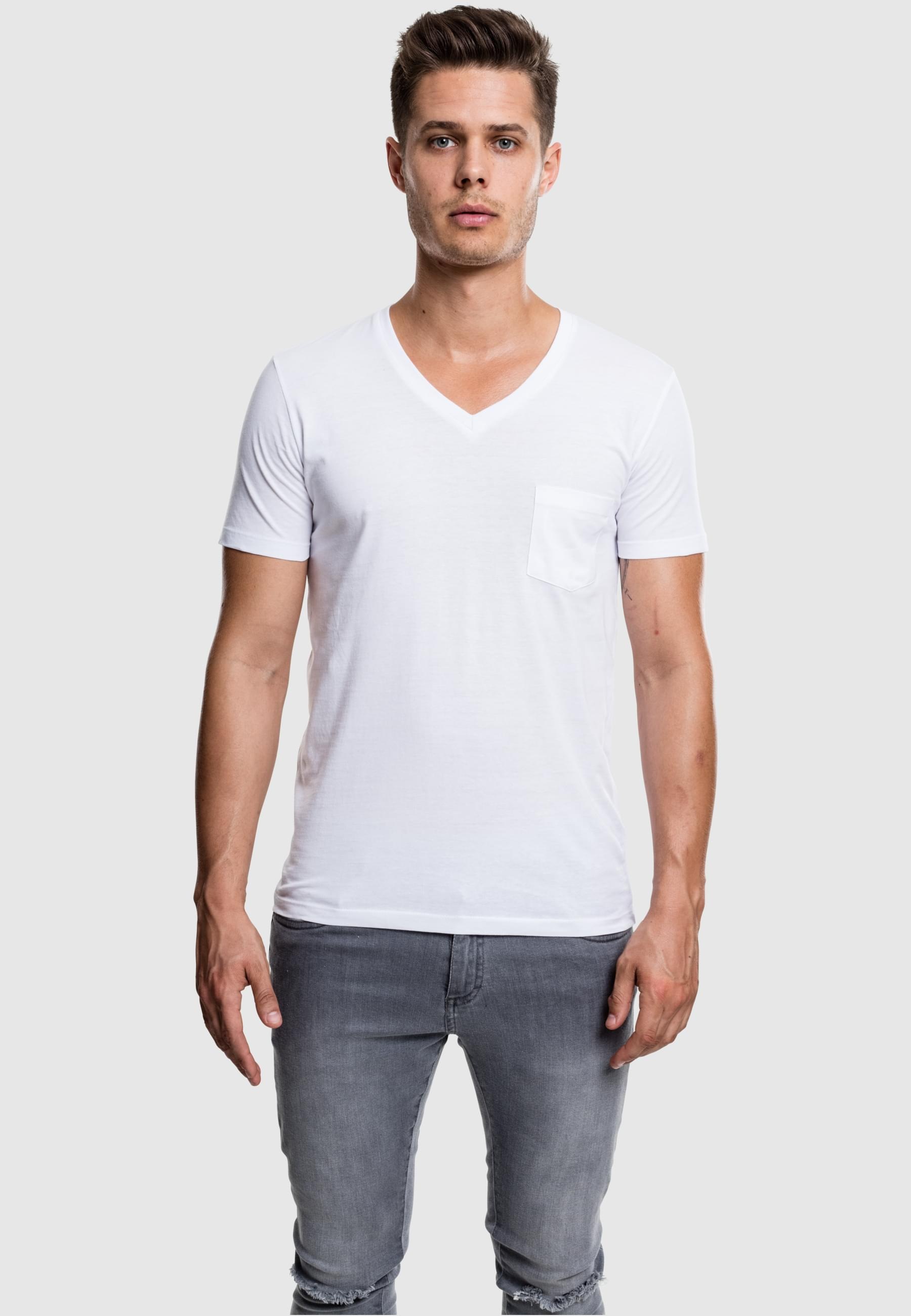 URBAN CLASSICS T-Shirt »Urban Classics Herren V-Neck Pocket Tee«, (1 tlg.)