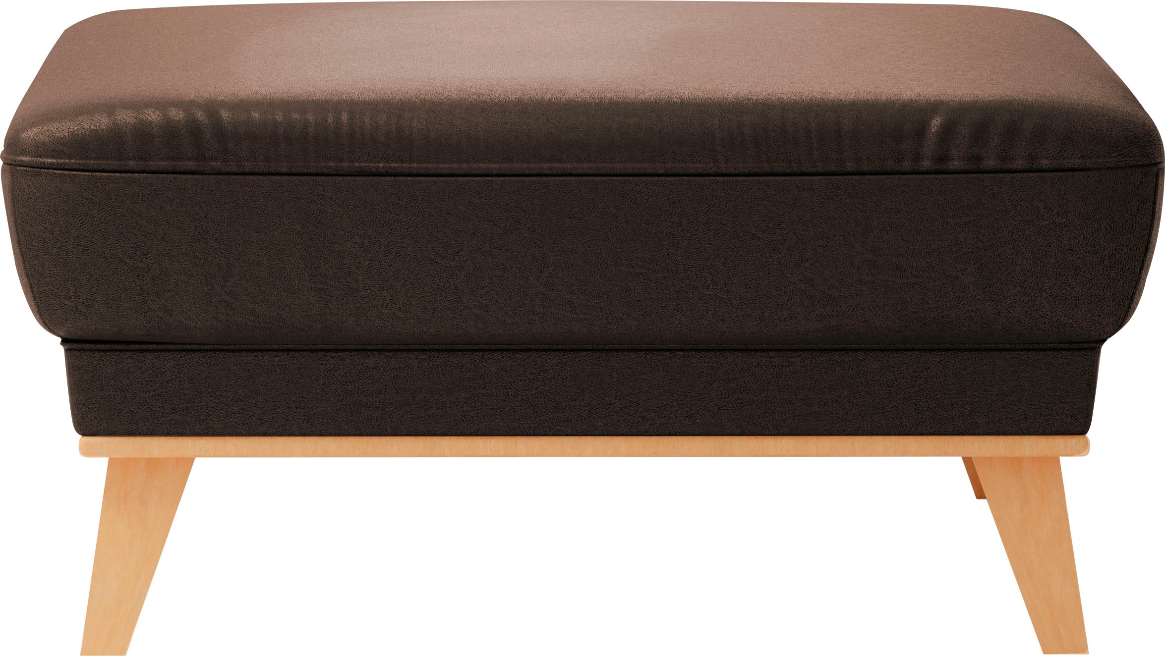 sit&more Polsterhocker »Lavida«, Mit elegantem Holzrahmen