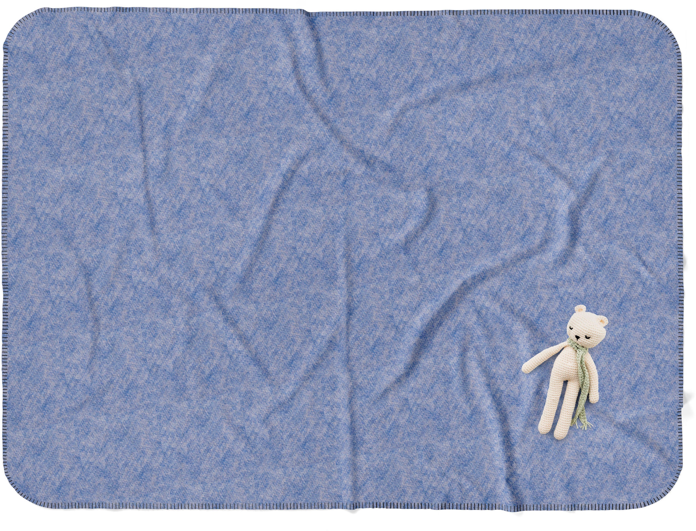 SETEX Wohndecke »Kuscheldecke«, mit Ziernaht in Melange-Optik, Kuscheldecke