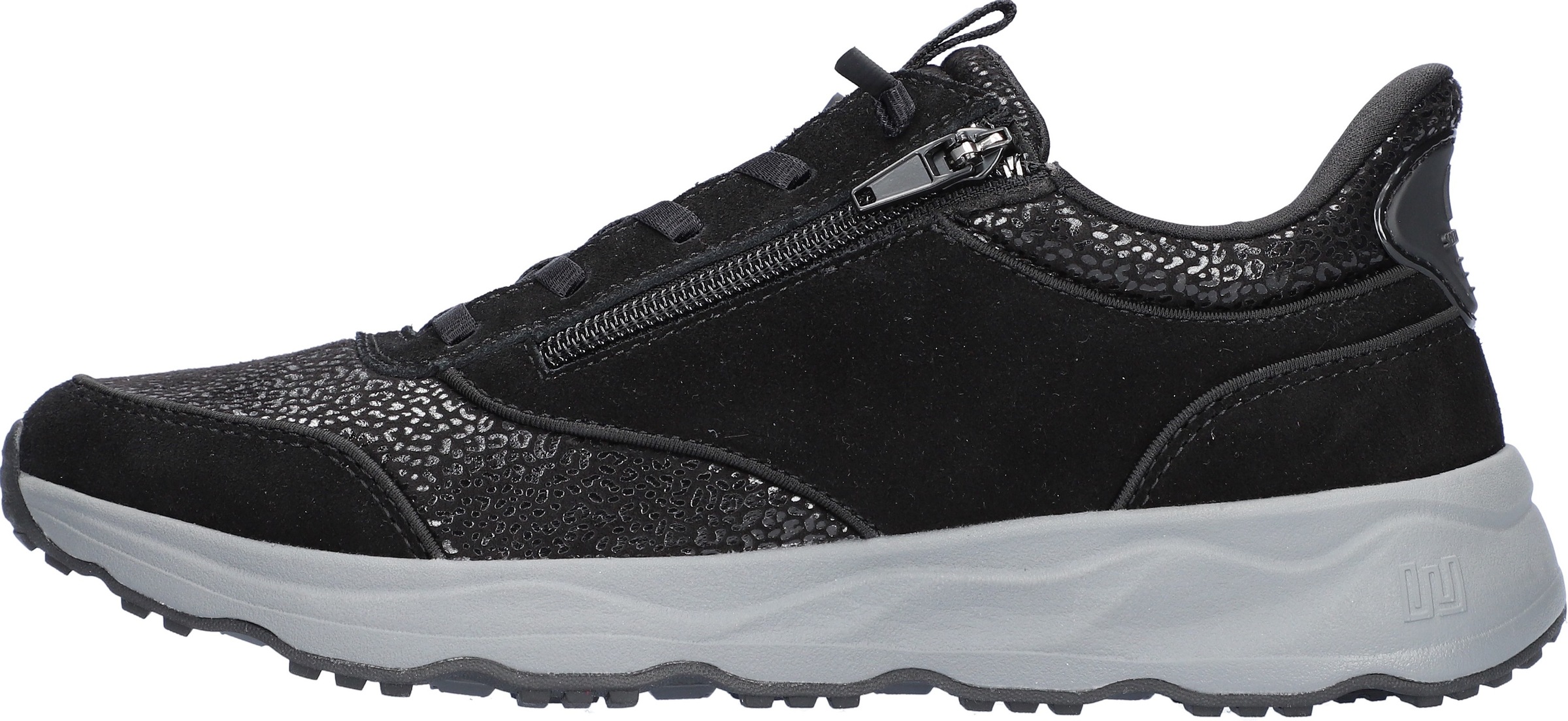 Waldläufer Slip-On Sneaker »H-Tessi-Soft«  Sneaker mit Reißverschluss, Metallic-Akzente, H-Weite