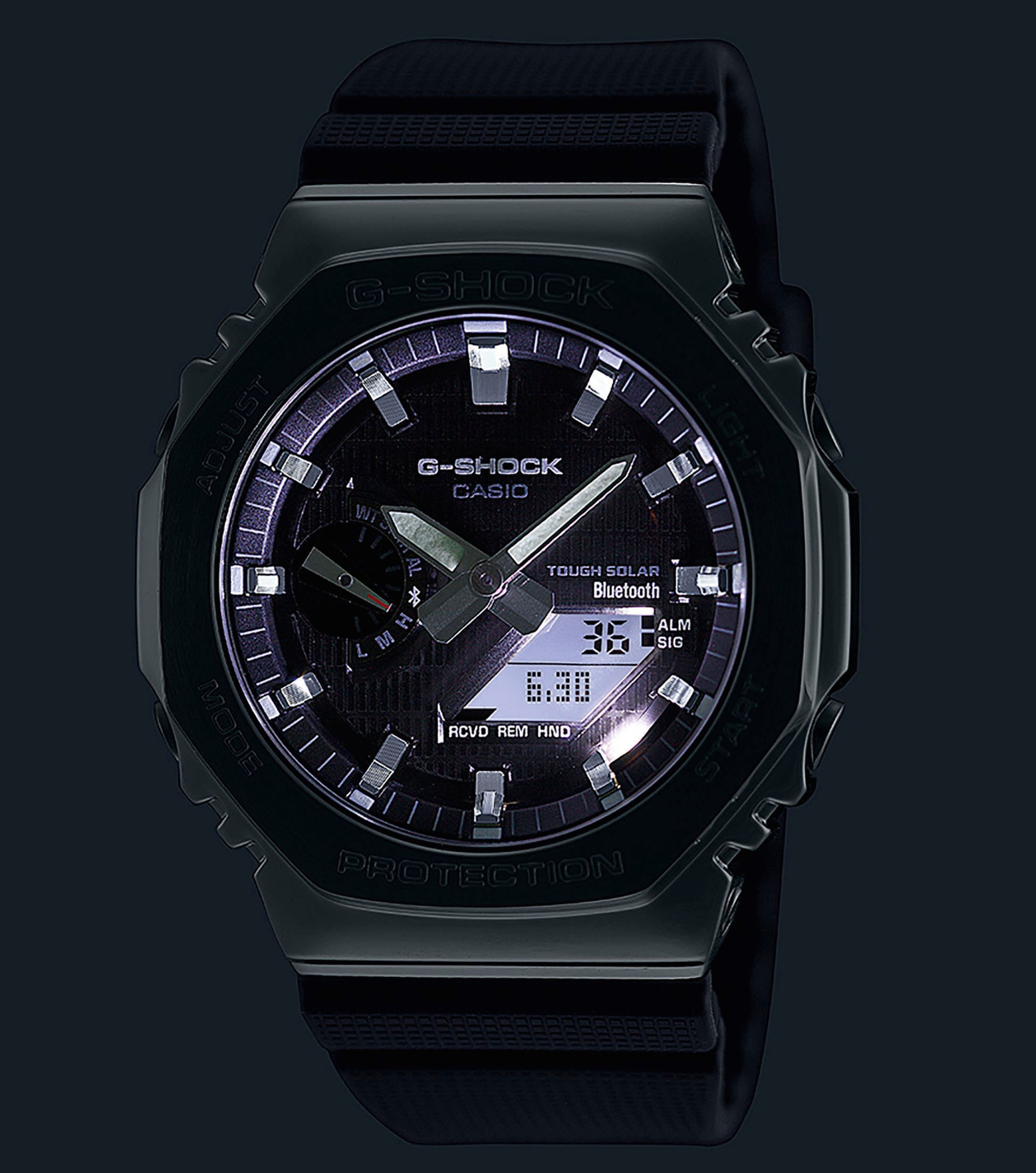 CASIO G-SHOCK Smartwatch, Armbanduhr, Herrenuhr, Bluetooth, Super Illuminator, Flight Log Memory)