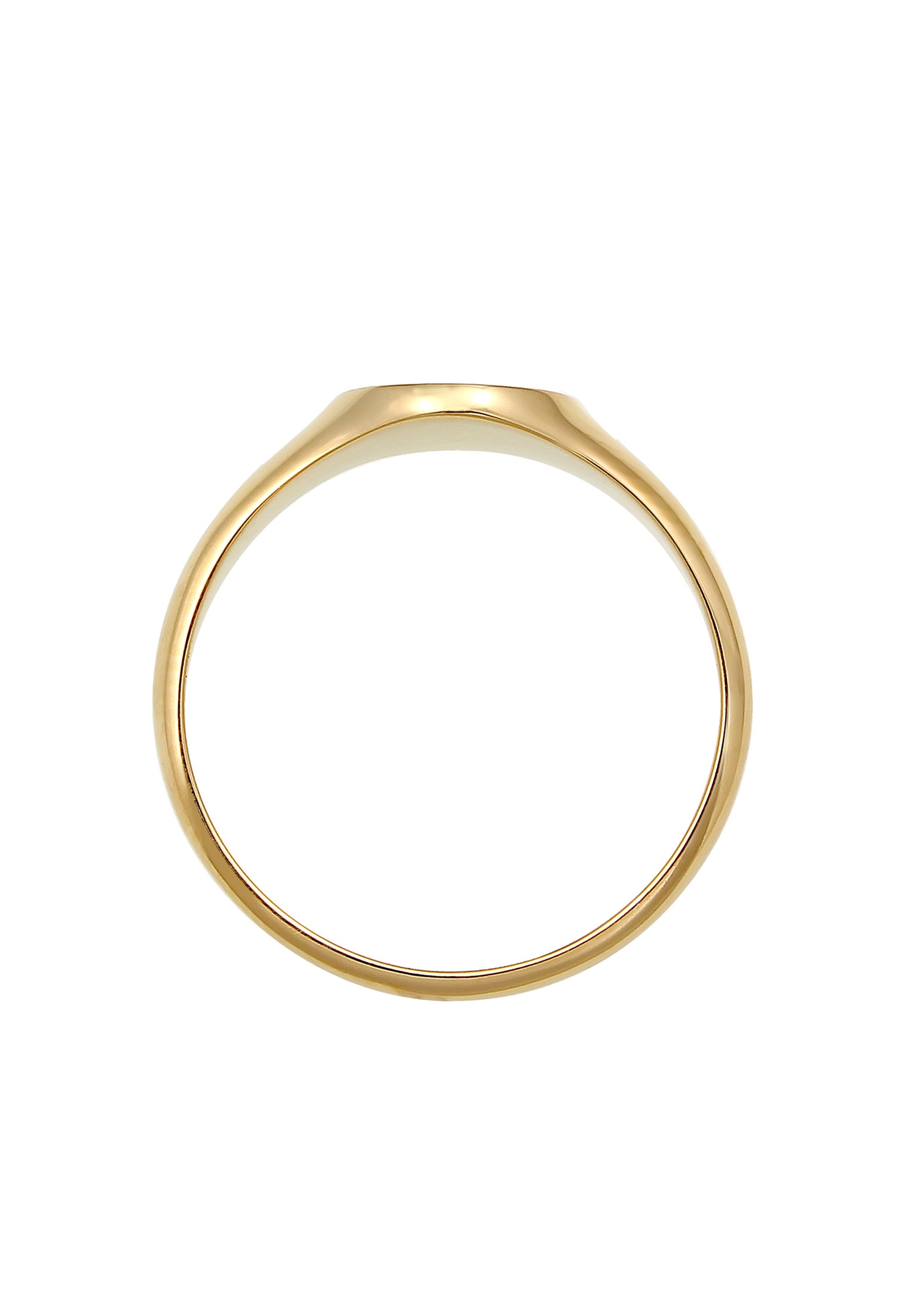 Elli Premium Siegelring »Siegelring rund 375 Gelbgold«