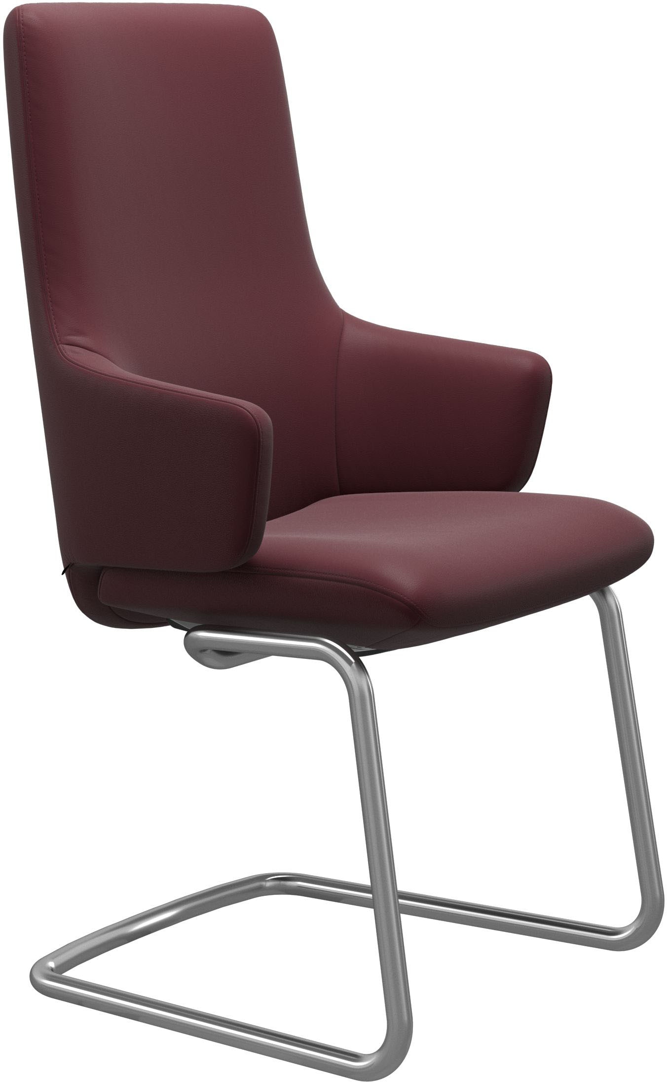 Stressless Polsterstuhl "Laurel" () High Back mit Armlehne, Größe L, mit Beinen aus Stahl in Chrom matt