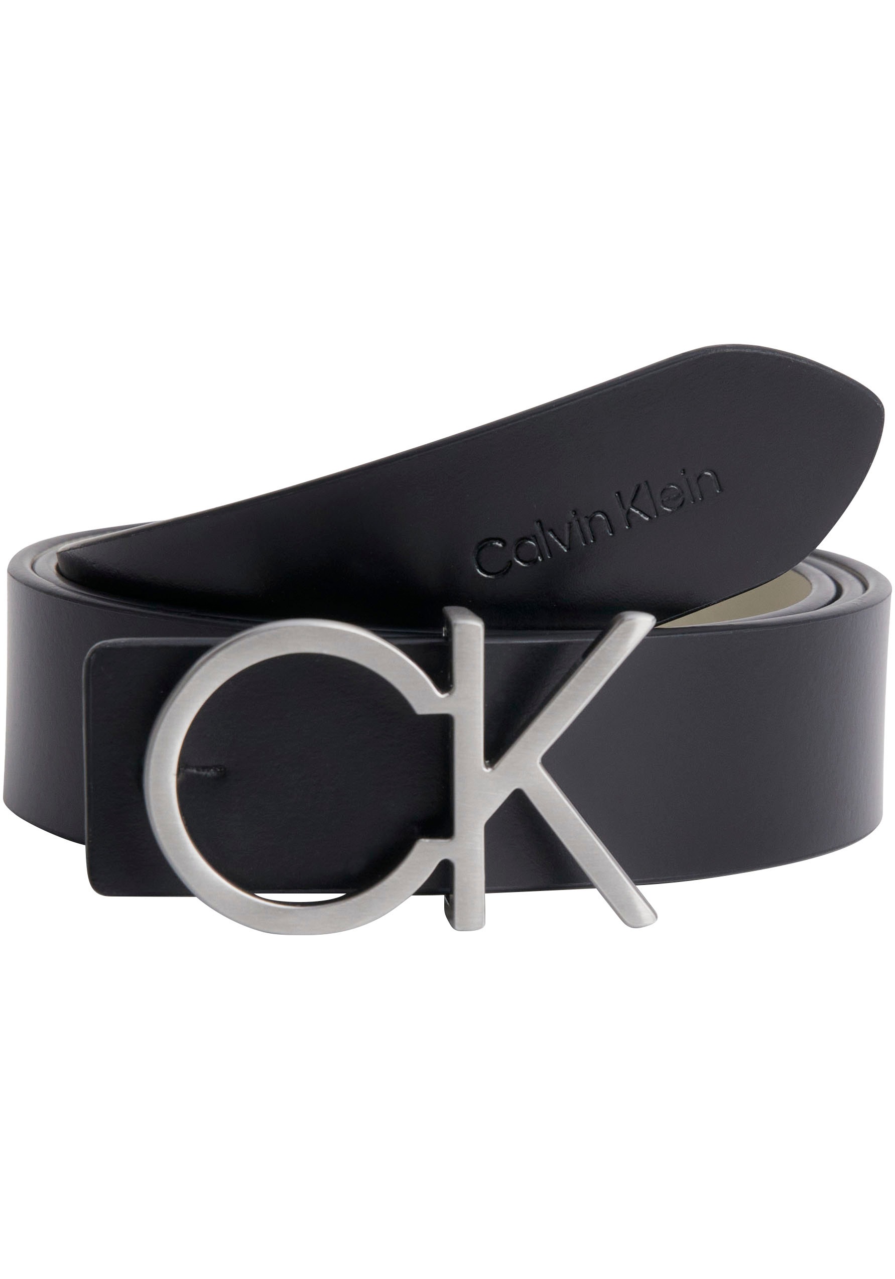 Calvin Klein Wendegürtel »RE-LOCK CK REV | BE«, bestellen BAUR Monogramm-Schnalle mit Metall aus