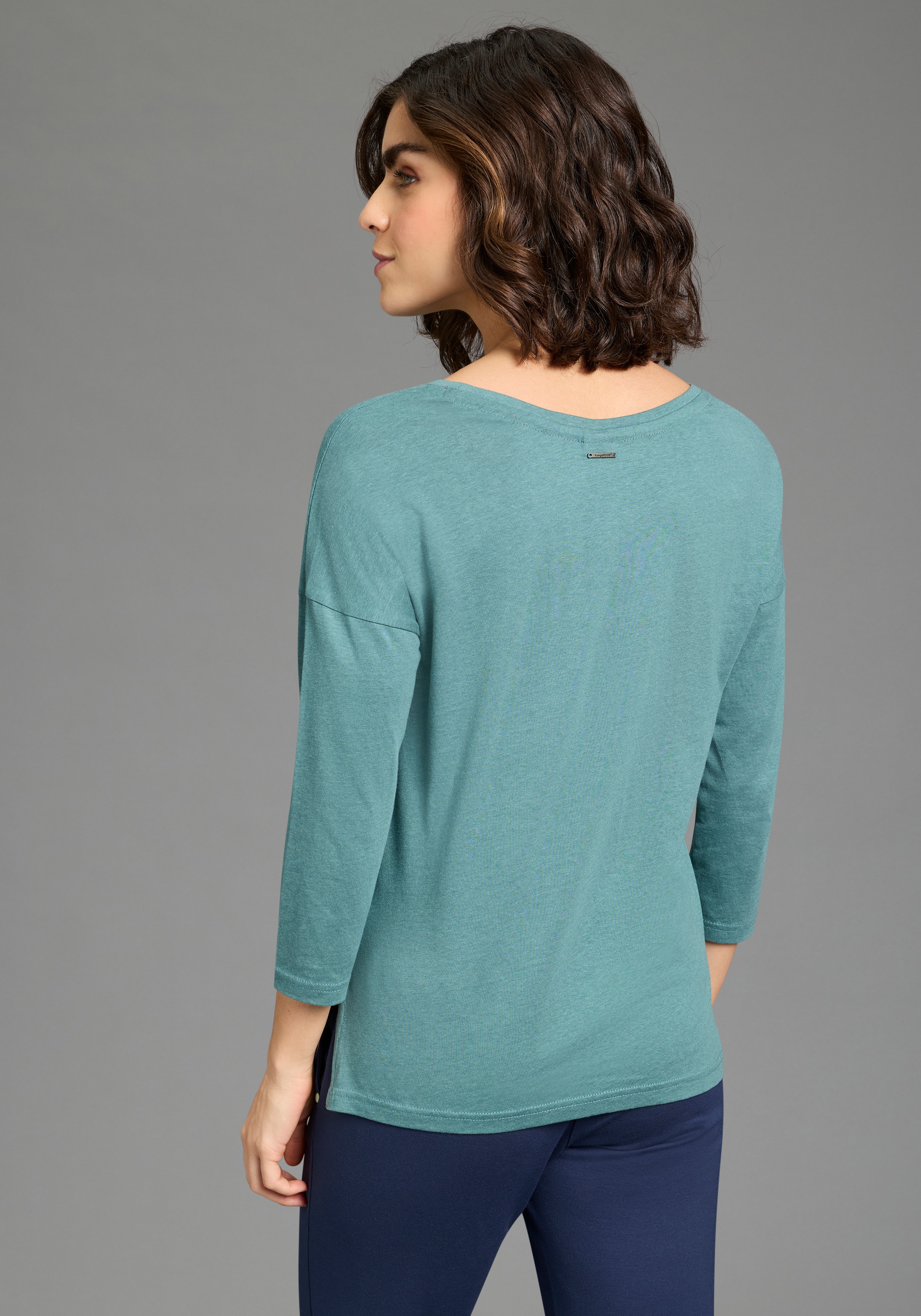 KangaROOS 3/4-Arm-Shirt Loose Fit Passform, 3/4-Ärmel, Rundhalsausschnitt günstig online kaufen