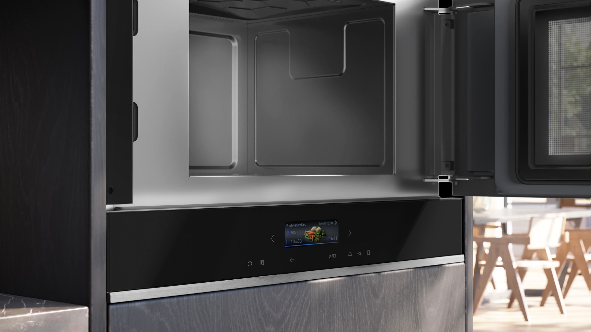 Thumbnail - SIEMENS Einbau-Mikrowelle "BF722R1B1" Mikrowelle 1220 W