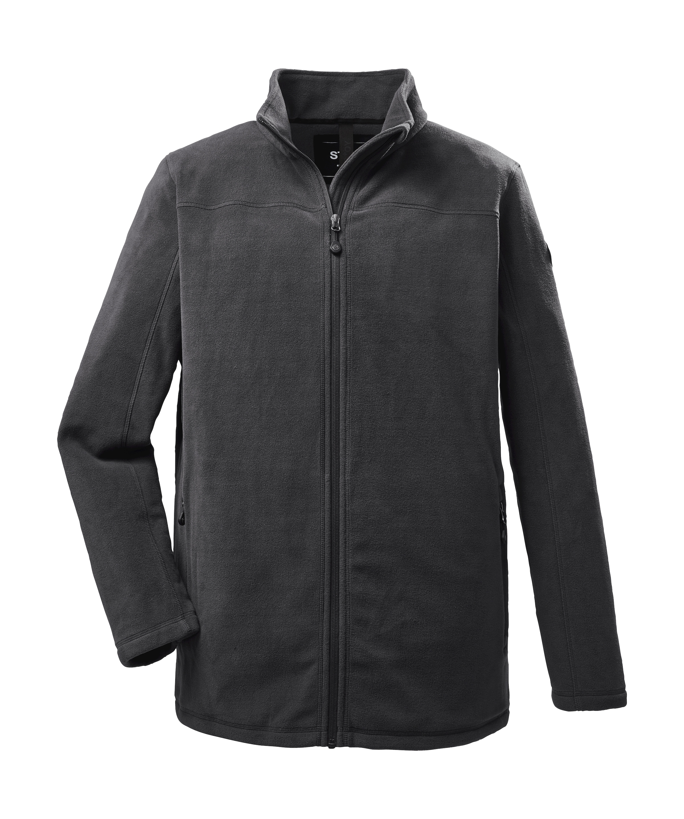 STOY Fleecejacke »STS 18 MN JCKT«, Leichte Fleecejacke mit Stretch, Kinnschutz und Zipper-Taschen