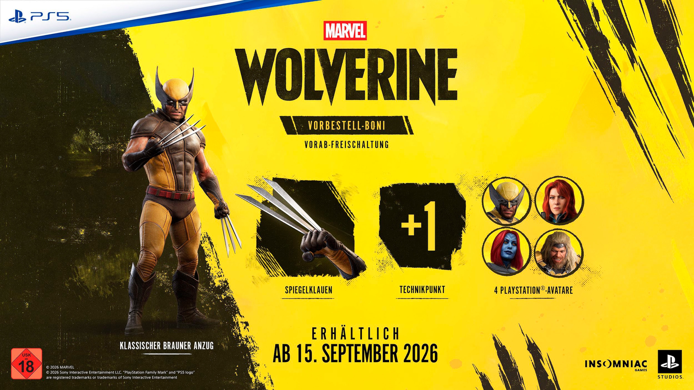 PlayStation 5 Wireless-Controller »Marvel's Wolverine inkl. Limited Edition PlayStation 5«