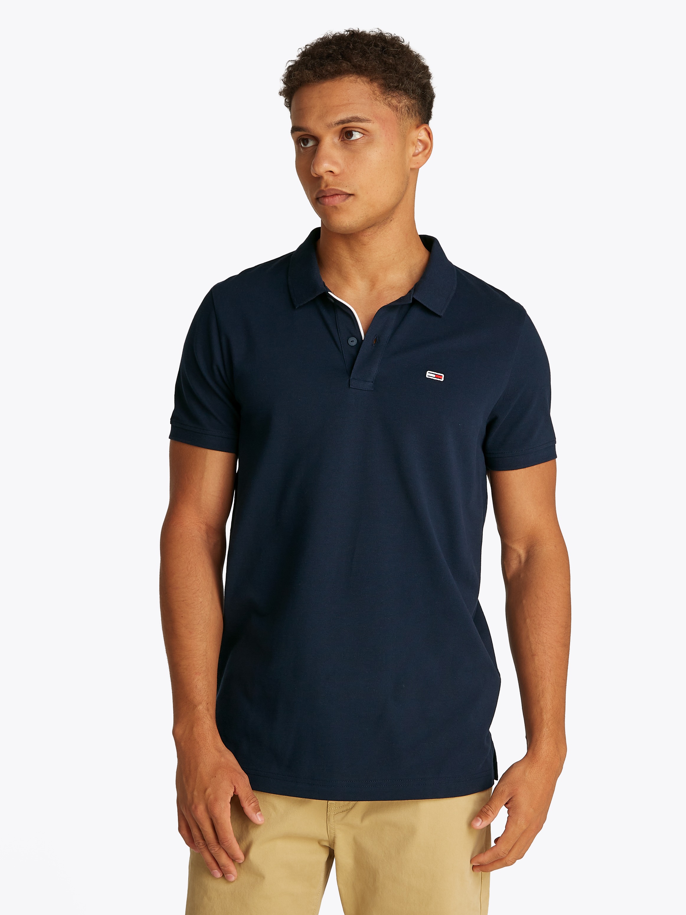 Tommy Jeans Poloshirt "TJM SLIM PLACKET POLO EXT" günstig online kaufen