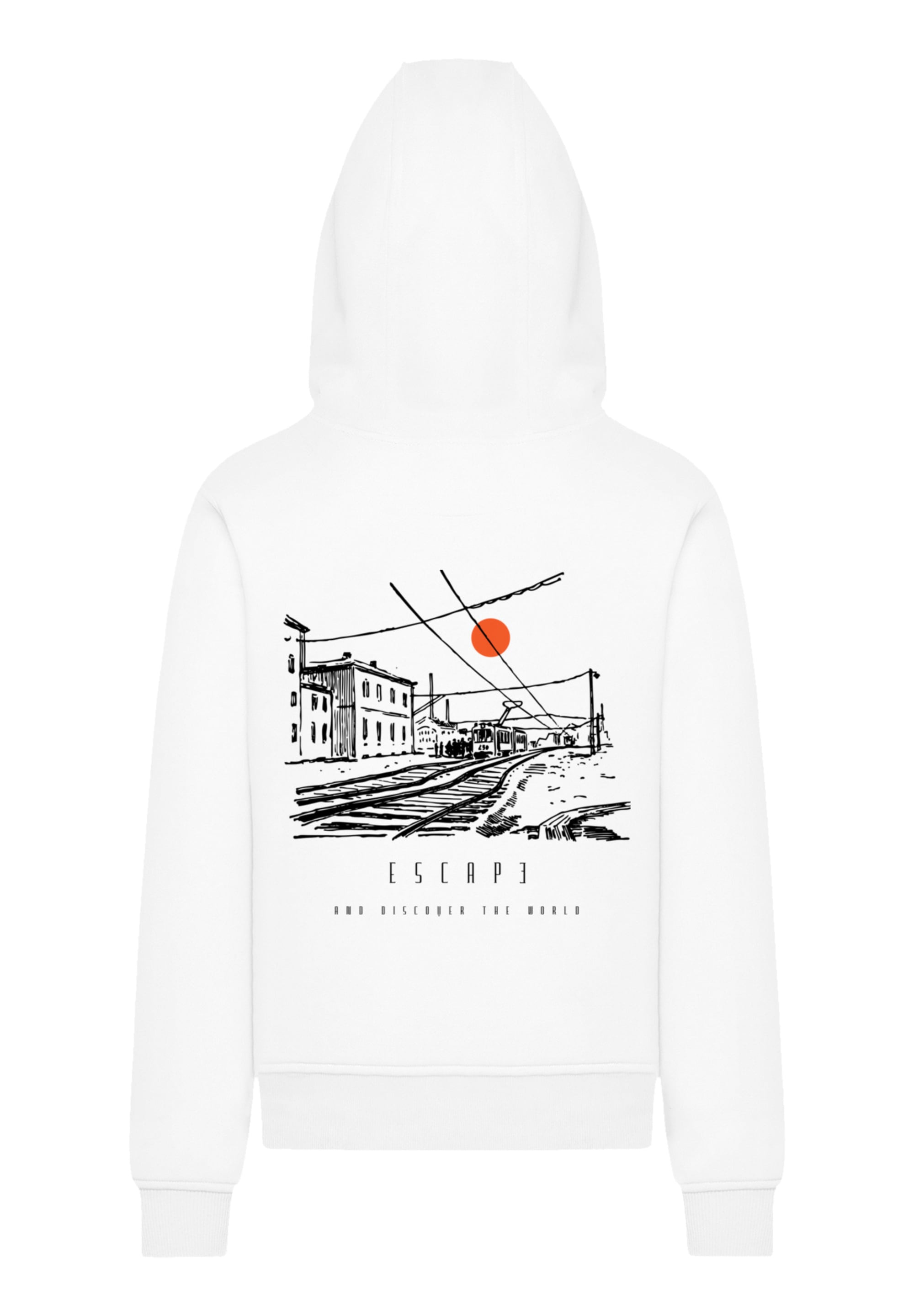 F4NT4STIC Kapuzenpullover »Escape Discover the World Town Train Station«, Premium Qualität, ESCAPE Collection
