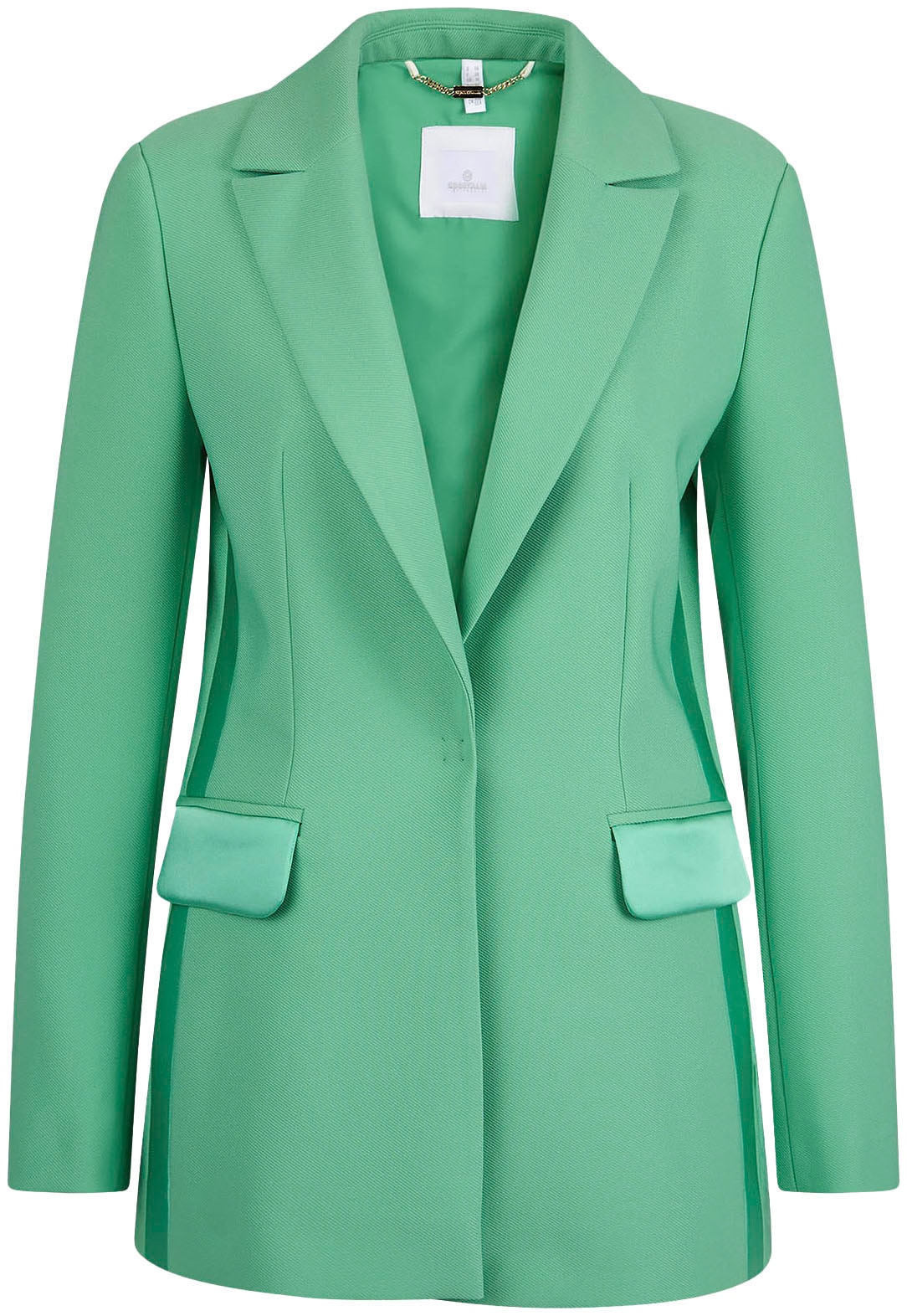 Sportalm Kitzbühel Longblazer mit Ziertaschen aus Satin günstig online kaufen