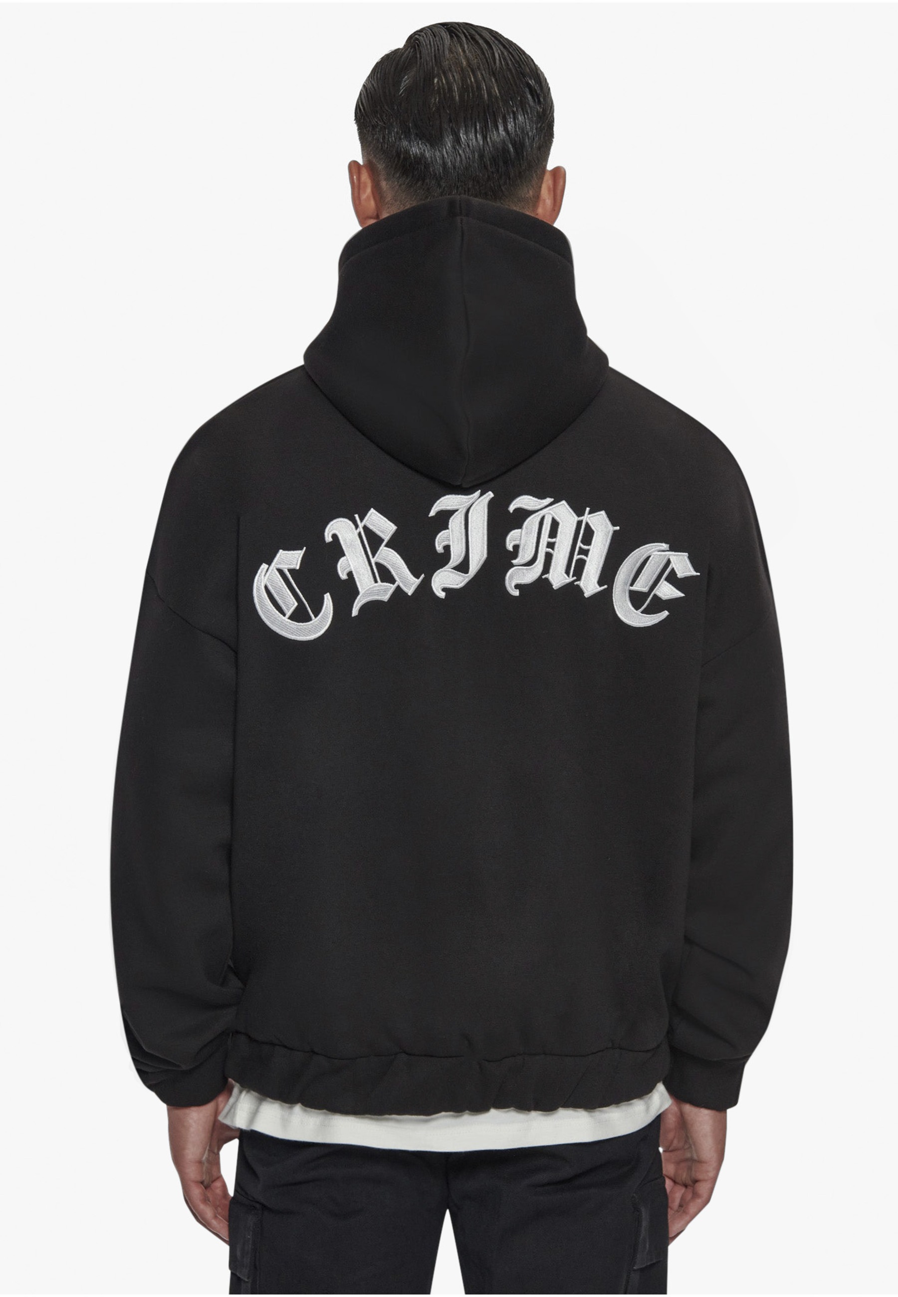 Dropsize Kapuzensweatshirt »Dropsize Herren Super Heavy Oversized Crime Zip Hoodie«, 1
