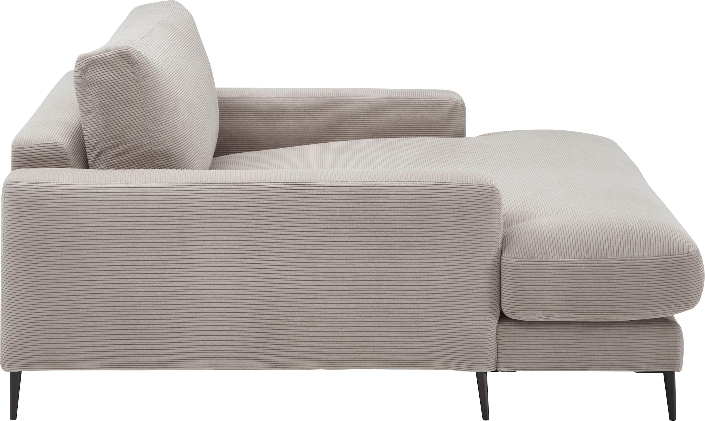 INOSIGN Chaiselongue »Downtown Loungemöbel zum Relaxen, B/T/H: 132/170/84 cm«, auch in Bouclé, Cord und Easy care - leicht mir Wasser zu reinigen