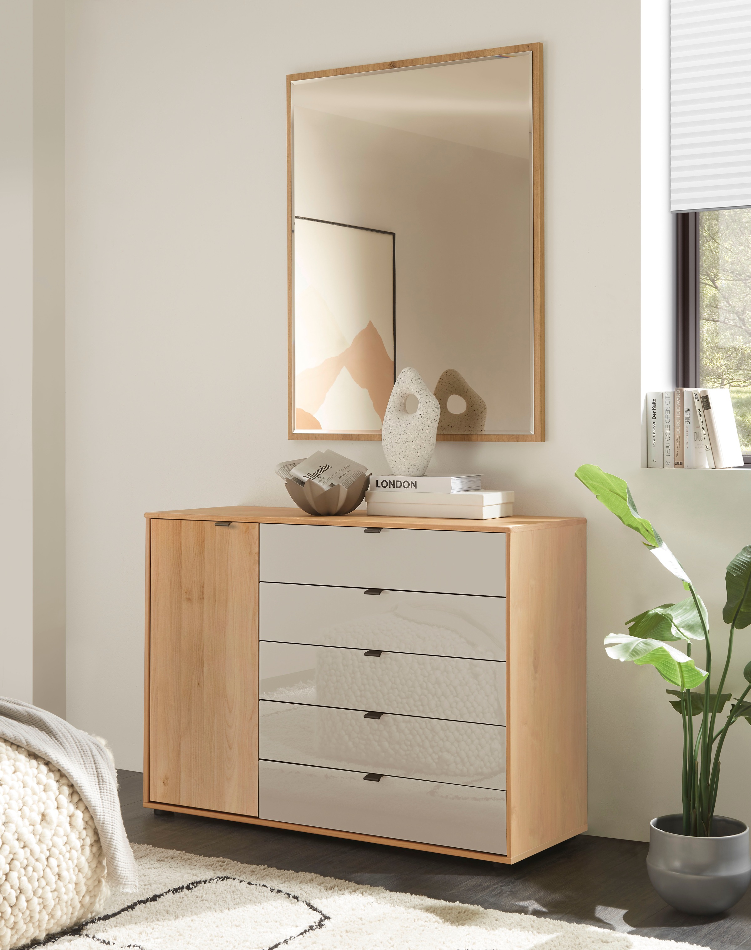 WIEMANN Kombikommode "Cardiff Sideboard, Wäscheschrank, teilmassiv Erle, mi günstig online kaufen