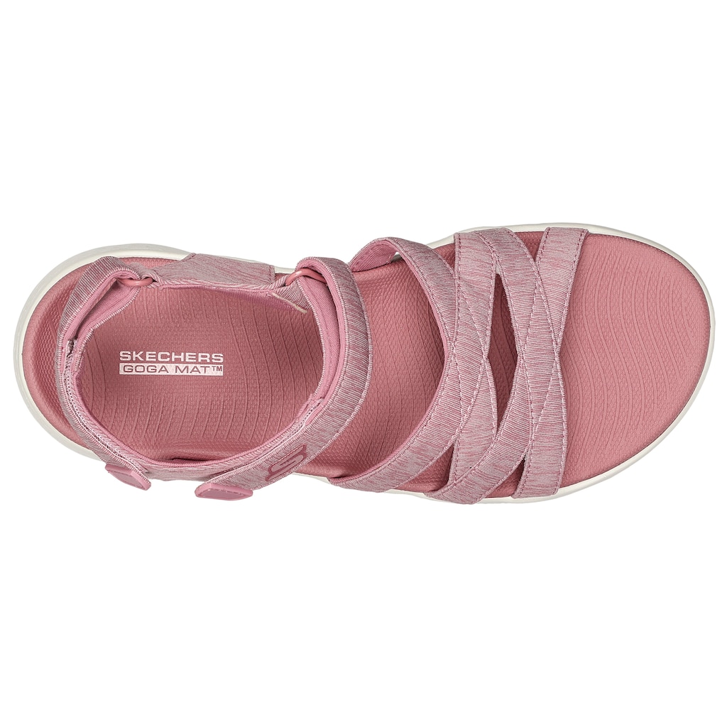 Skechers Sandale »GO WALK FLEX SANDAL-SUNSHINE«, Sommerschuh, Sandalette, Klettschuh, mit praktischem Klettverschluss