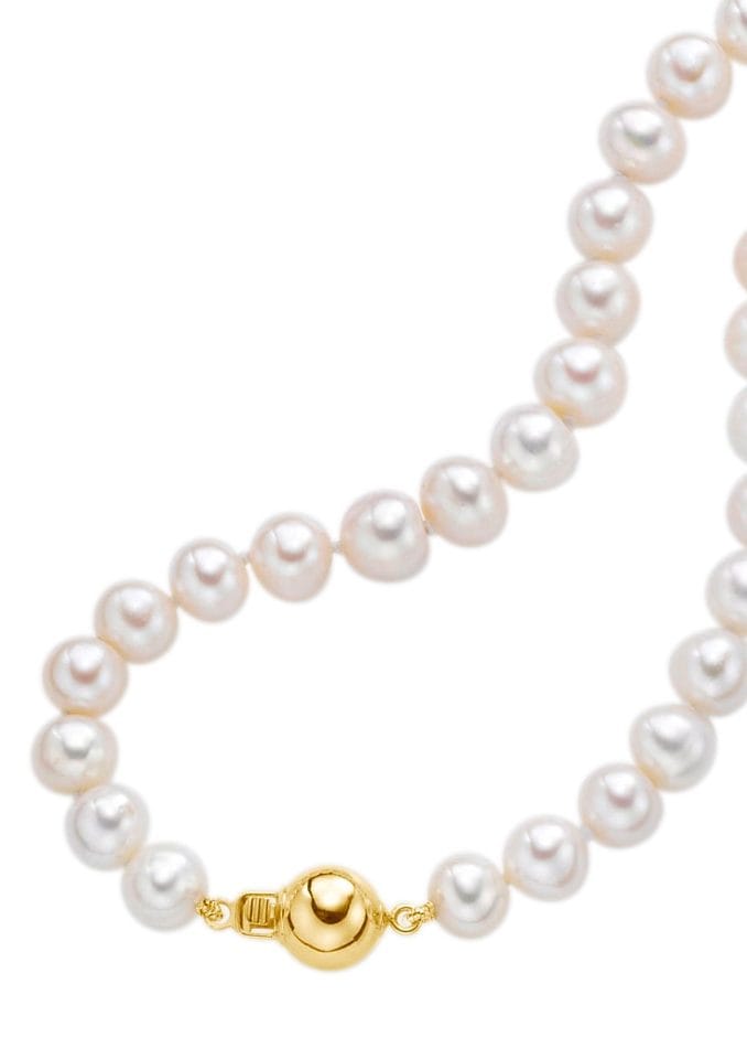 Firetti Perlenkette »Schmuck Geschenk Gold 585 Halsschmuck Halskette Perle«, mit Süßwasserzuchtperlen