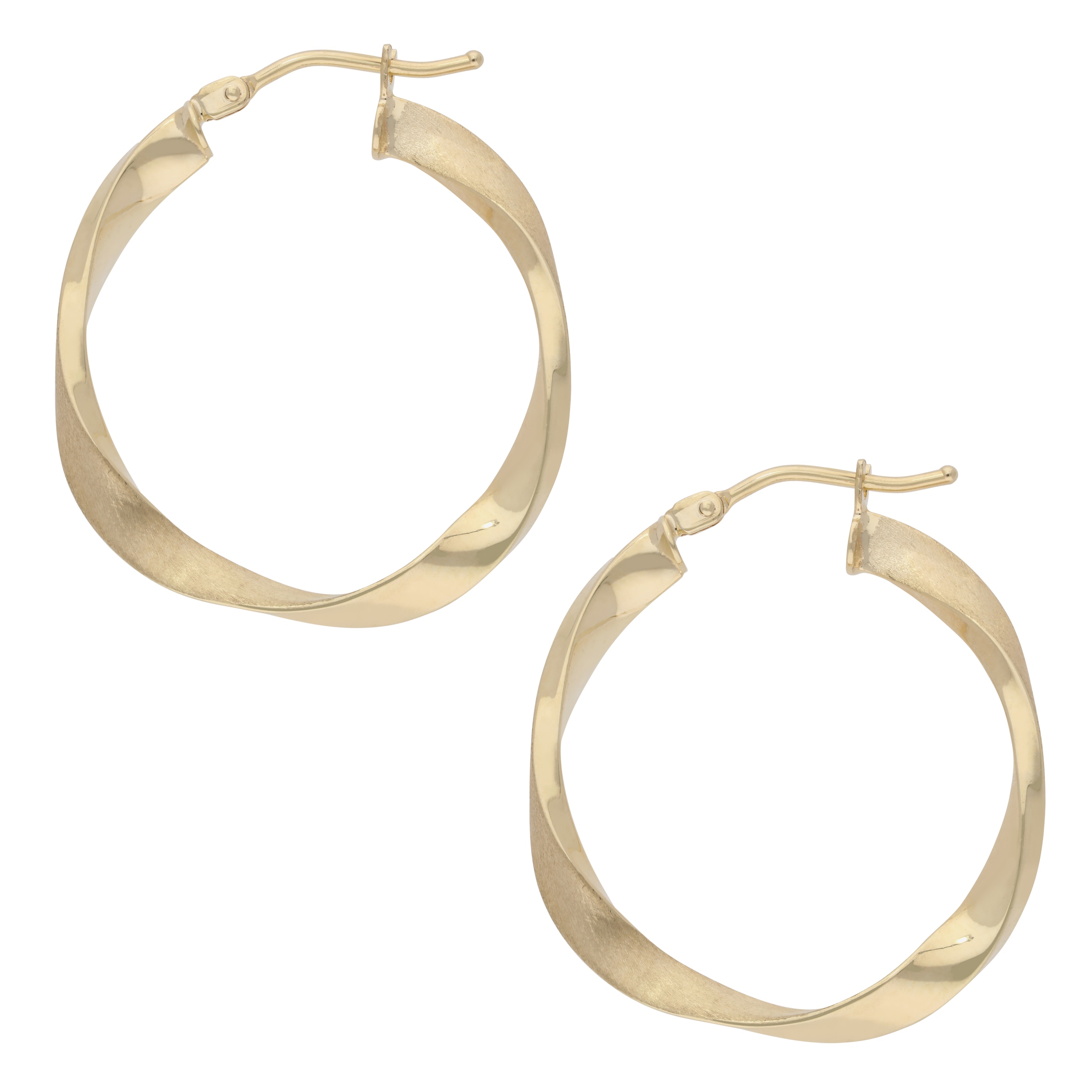 Firetti Paar Creolen »Schmuck Geschenk Gold 585 Ohrschmuck Ohrringe gedrehte Optik«