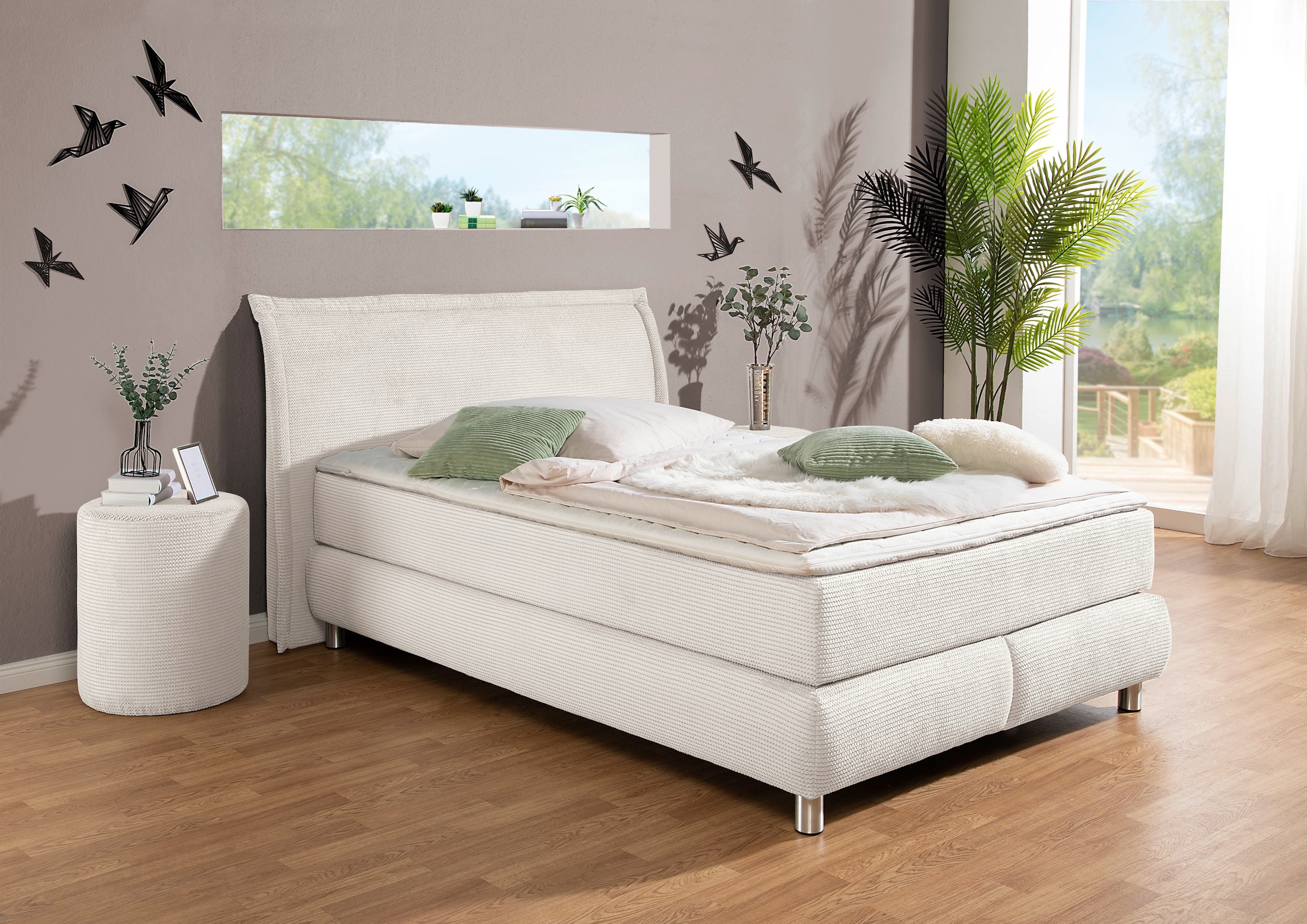 INOSIGN Boxspringbett ""Coloma" erhältlich in H2, H3 oder H4 inkl. Topper", günstig online kaufen