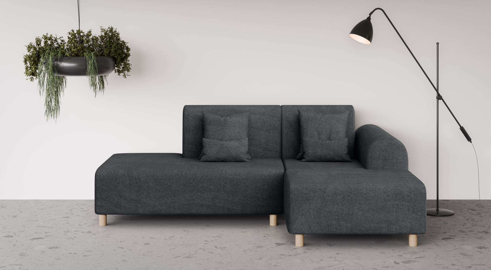OTTO home Ecksofa "Suyala" L-Form mit Hocker günstig online kaufen